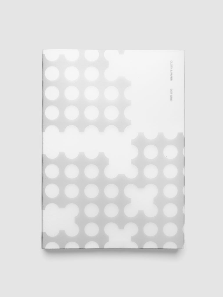 Perfect Bound Notebook Cover Set in Blurred Line and Punched Holes, A5, frosted cover printed with the Punched Holes pattern