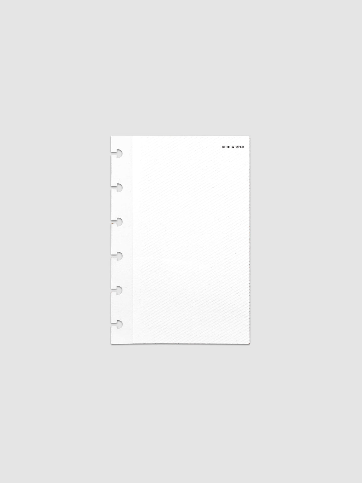 Folded Collage Planner Dashboard, CP Petite 6-Disc Punch, front view of the closed dashboard alone