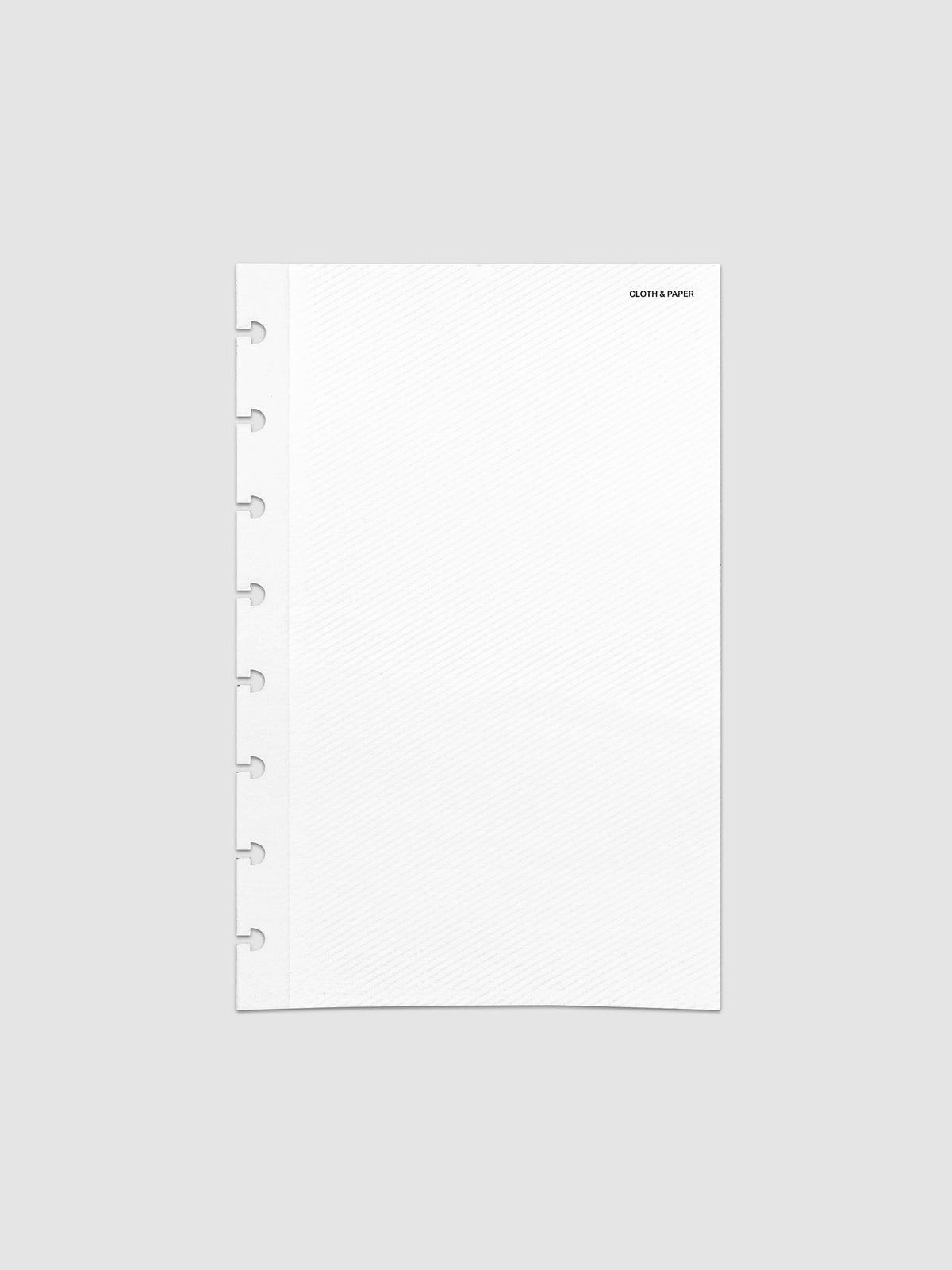 Folded Collage Planner Dashboard, Half Letter 8-Disc Punch, front view of the closed dashboard alone