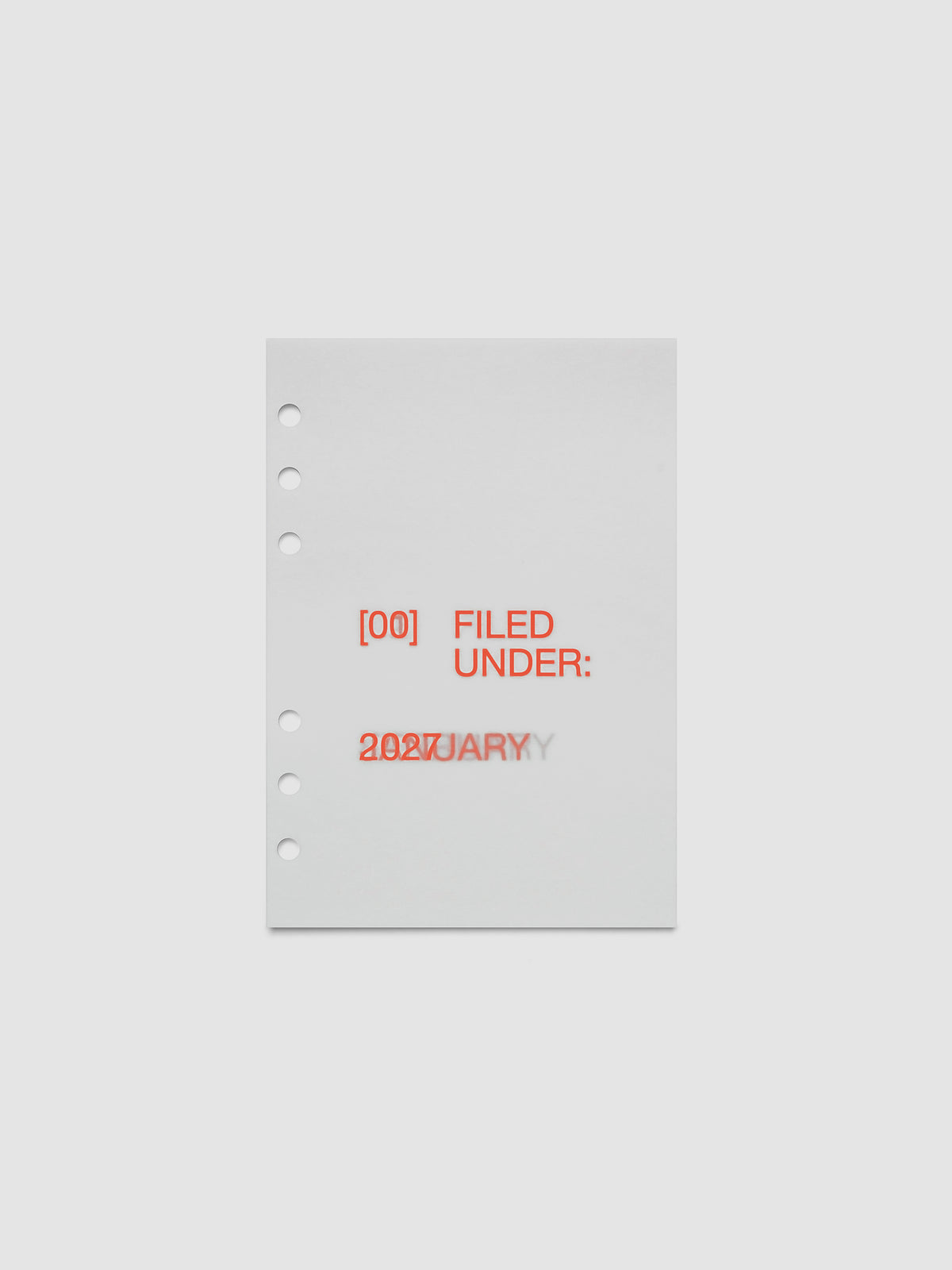 2027 Front + Monthly Dashboard Overlays, Saffron, Personal Wide 6-Ring Punch, full set of 13 vellum overlays shown stacked together