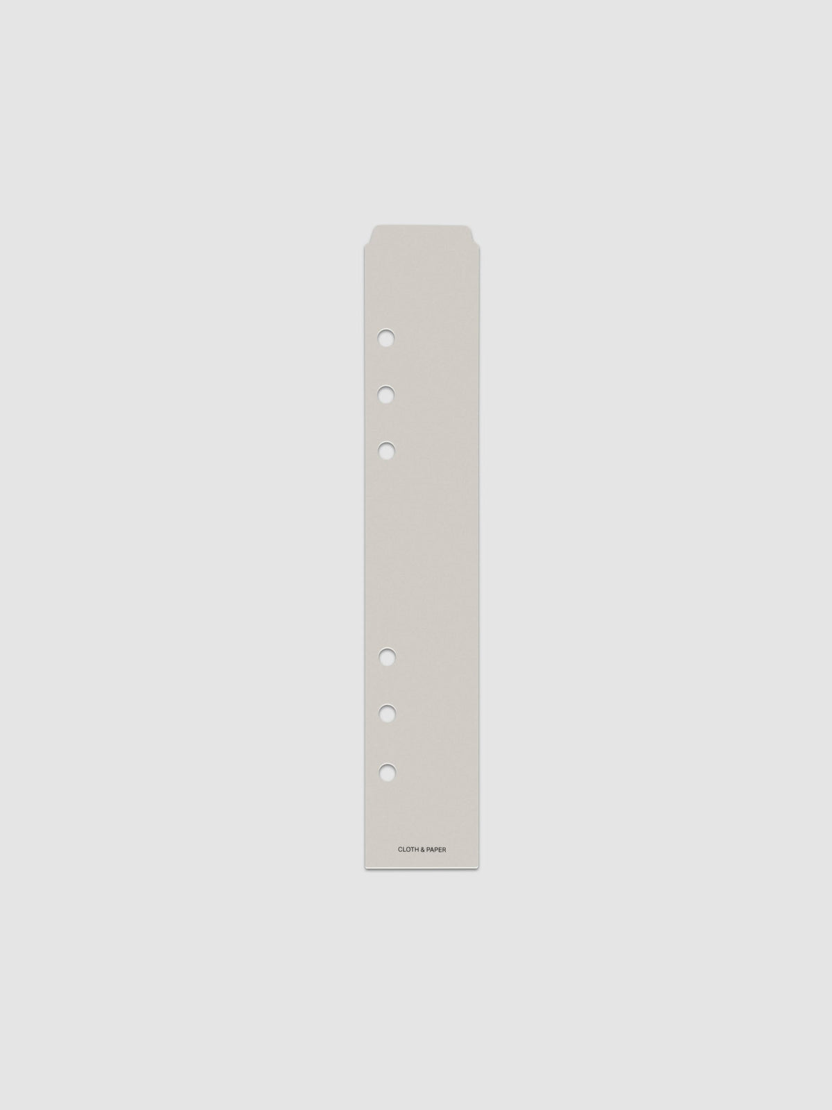 One narrow page marker in grey, shown in size A5.
