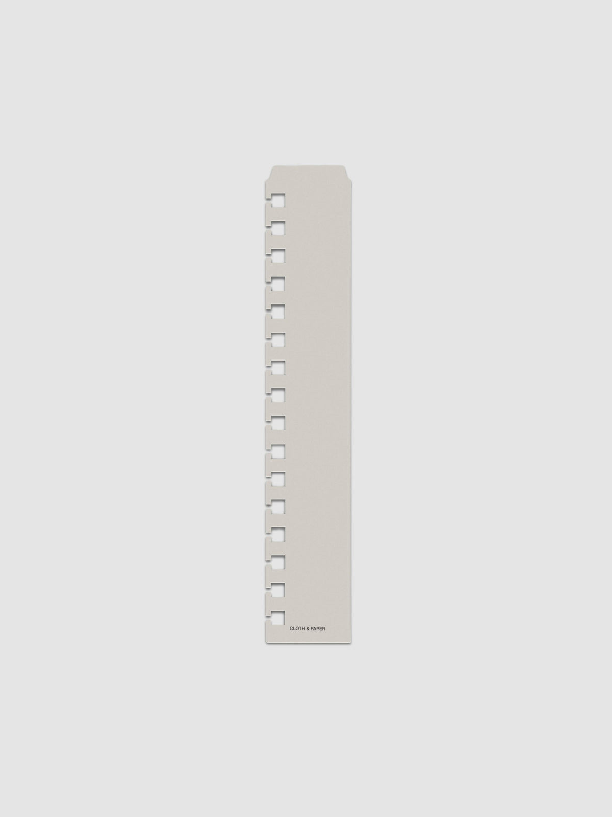 One narrow page marker in grey, shown in size A5 Spiral.