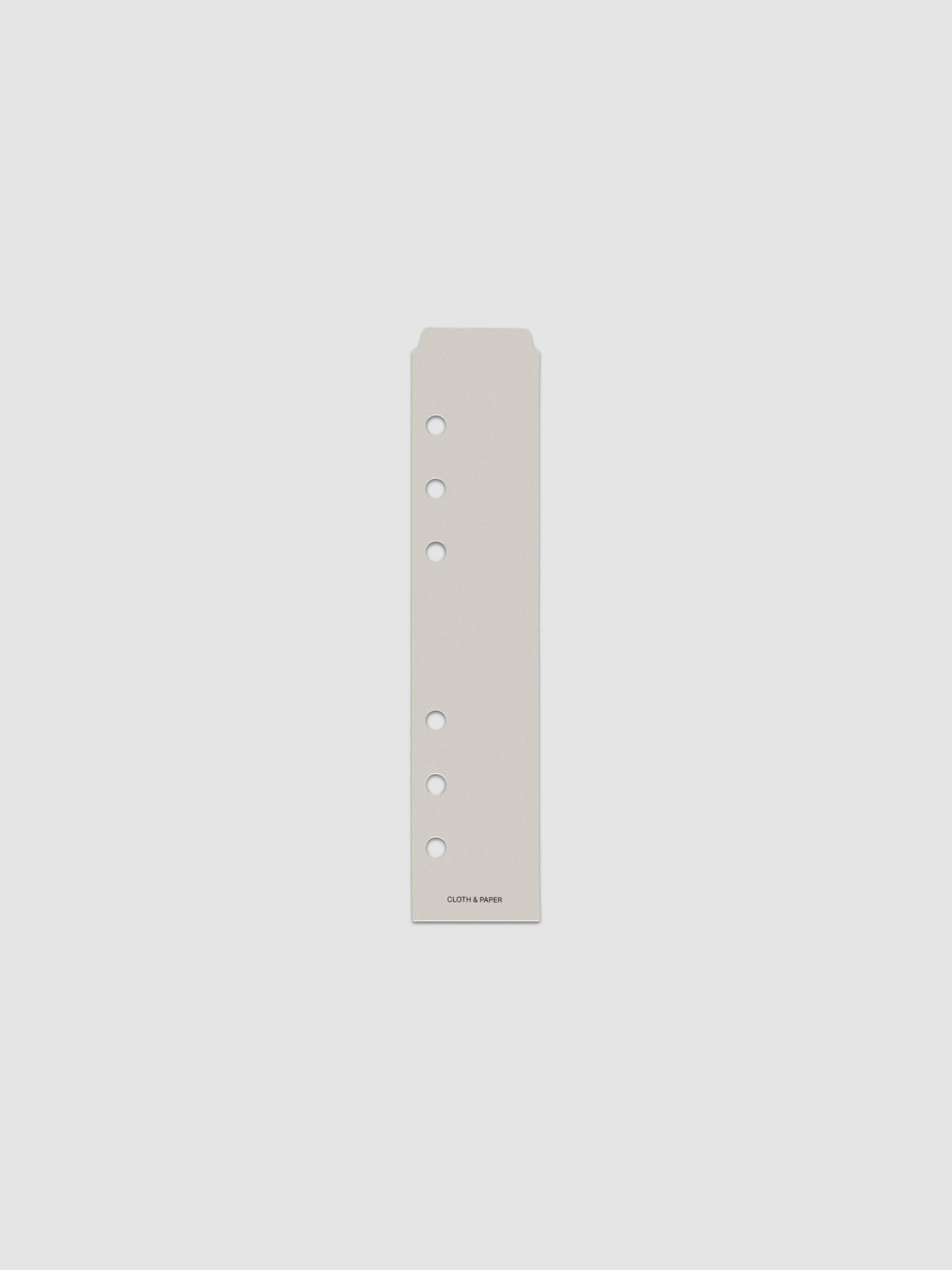 One narrow page marker in grey, shown in size Personal/Personal Wide.