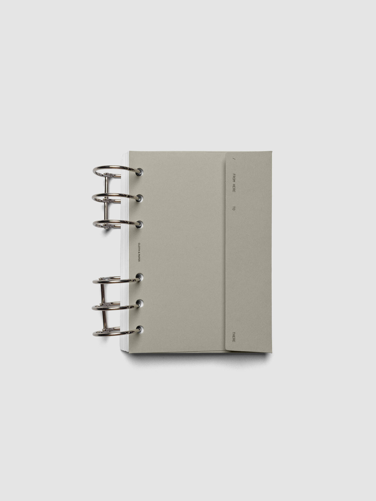 Beige Envelope Storage Holder shown ring bound in size A6.