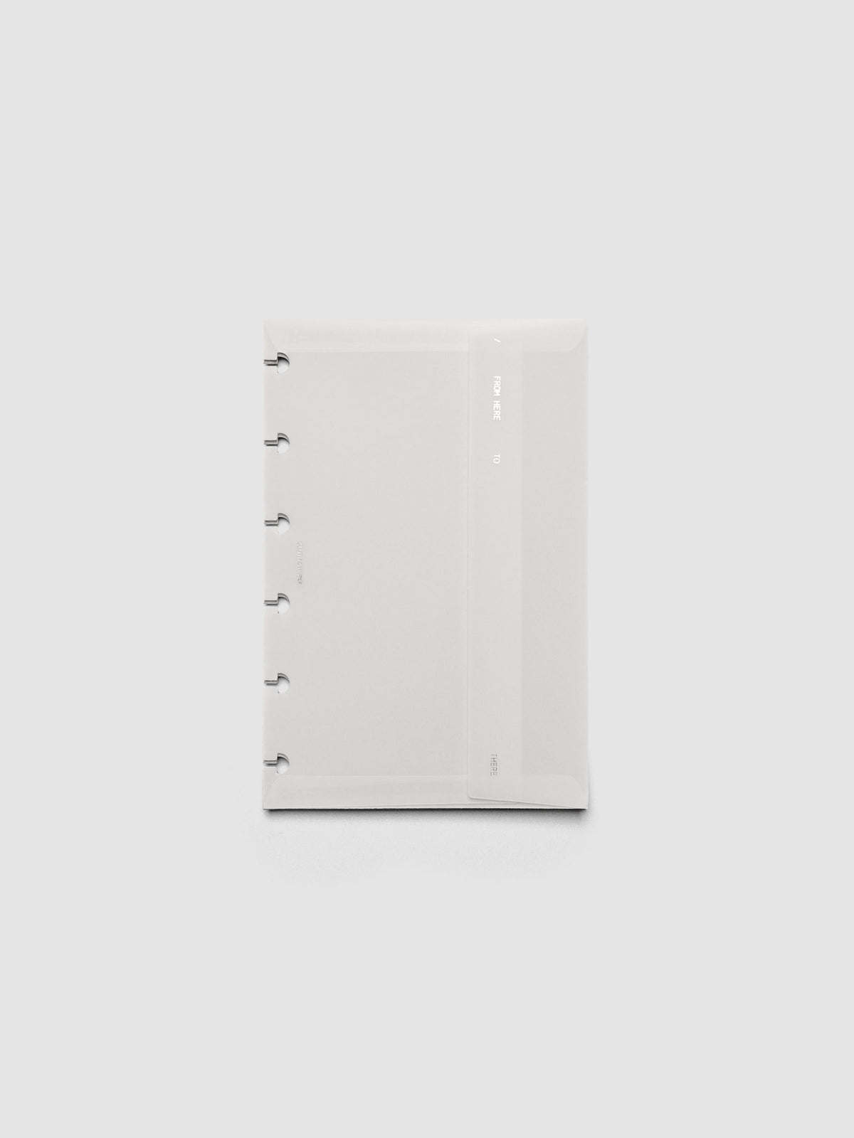 White Envelope Storage Holder shown in size CP Petite.