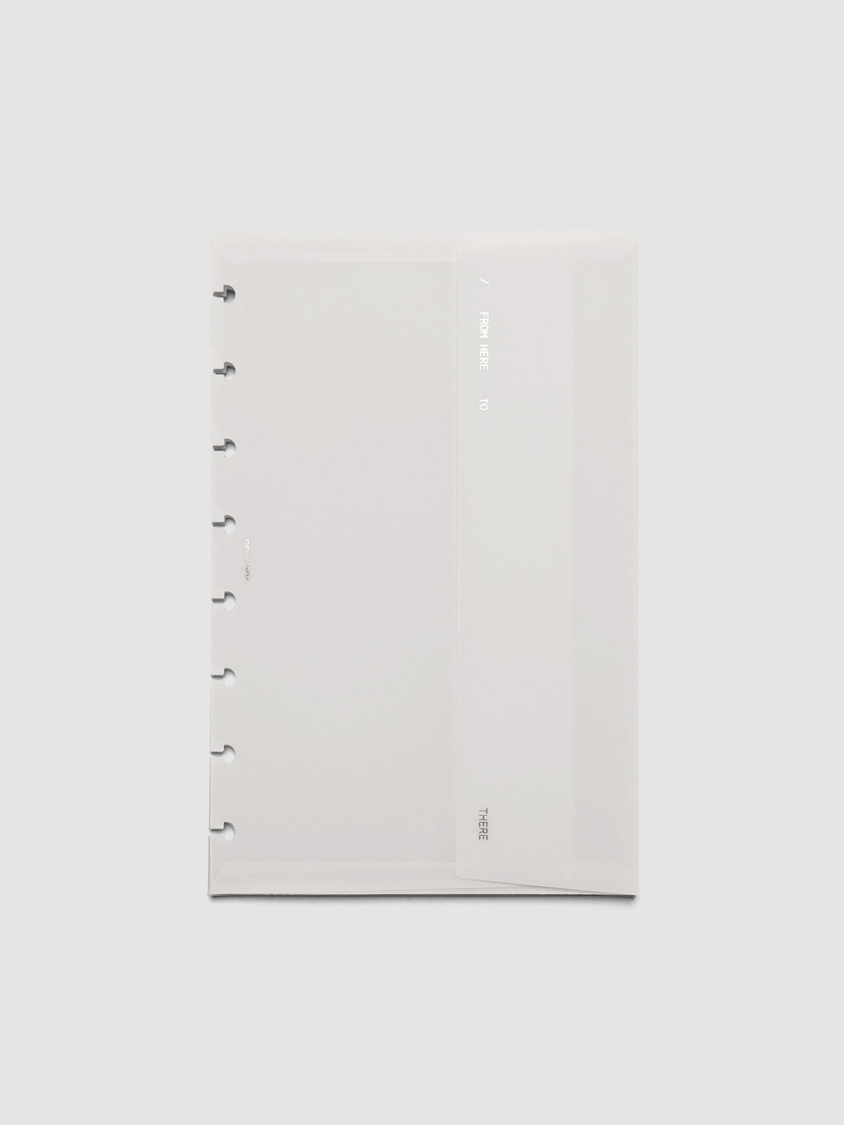 White Envelope Storage Holder shown in size Half Letter.