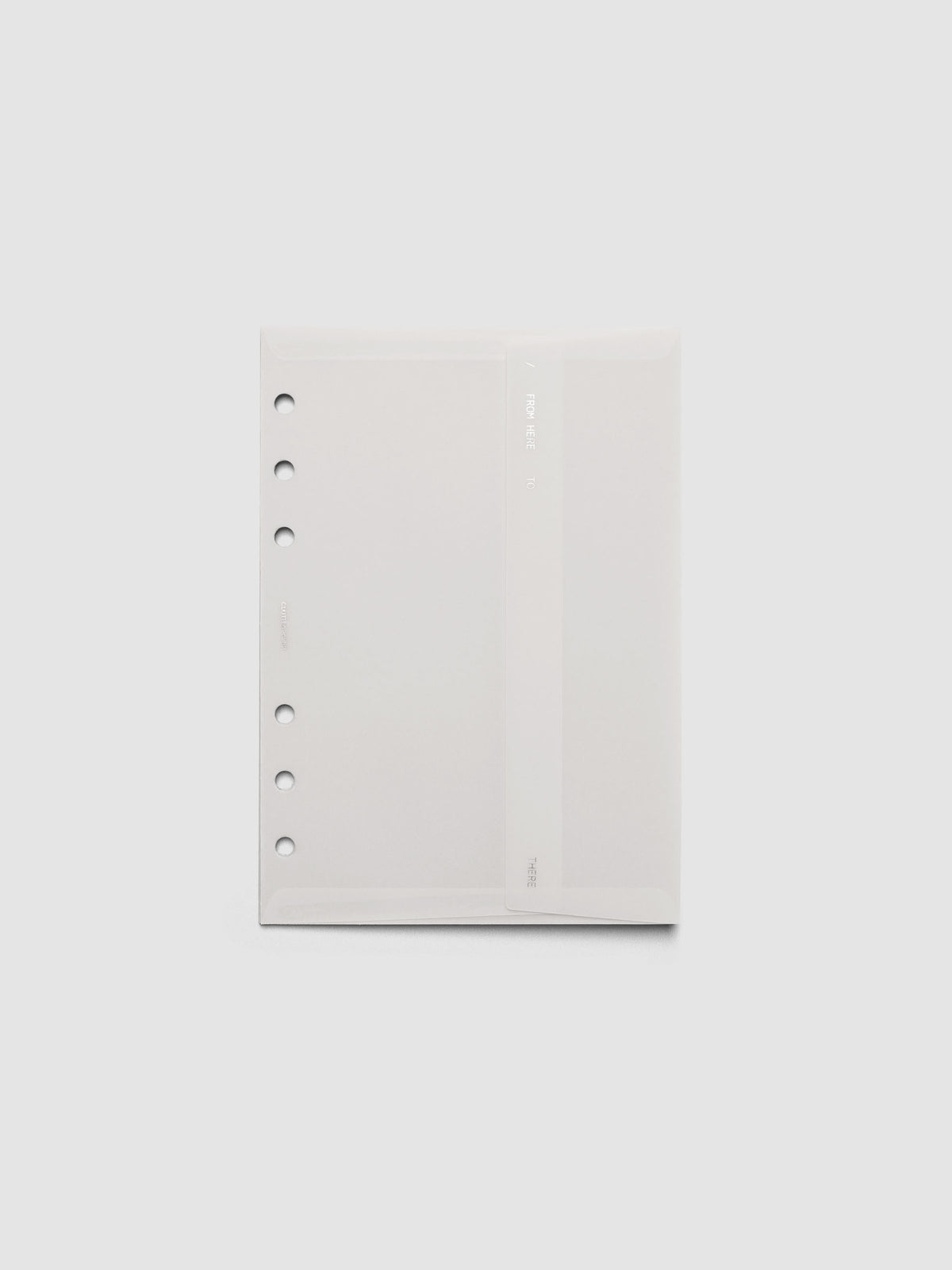 White Envelope Storage Holder shown in size Personal Wide.