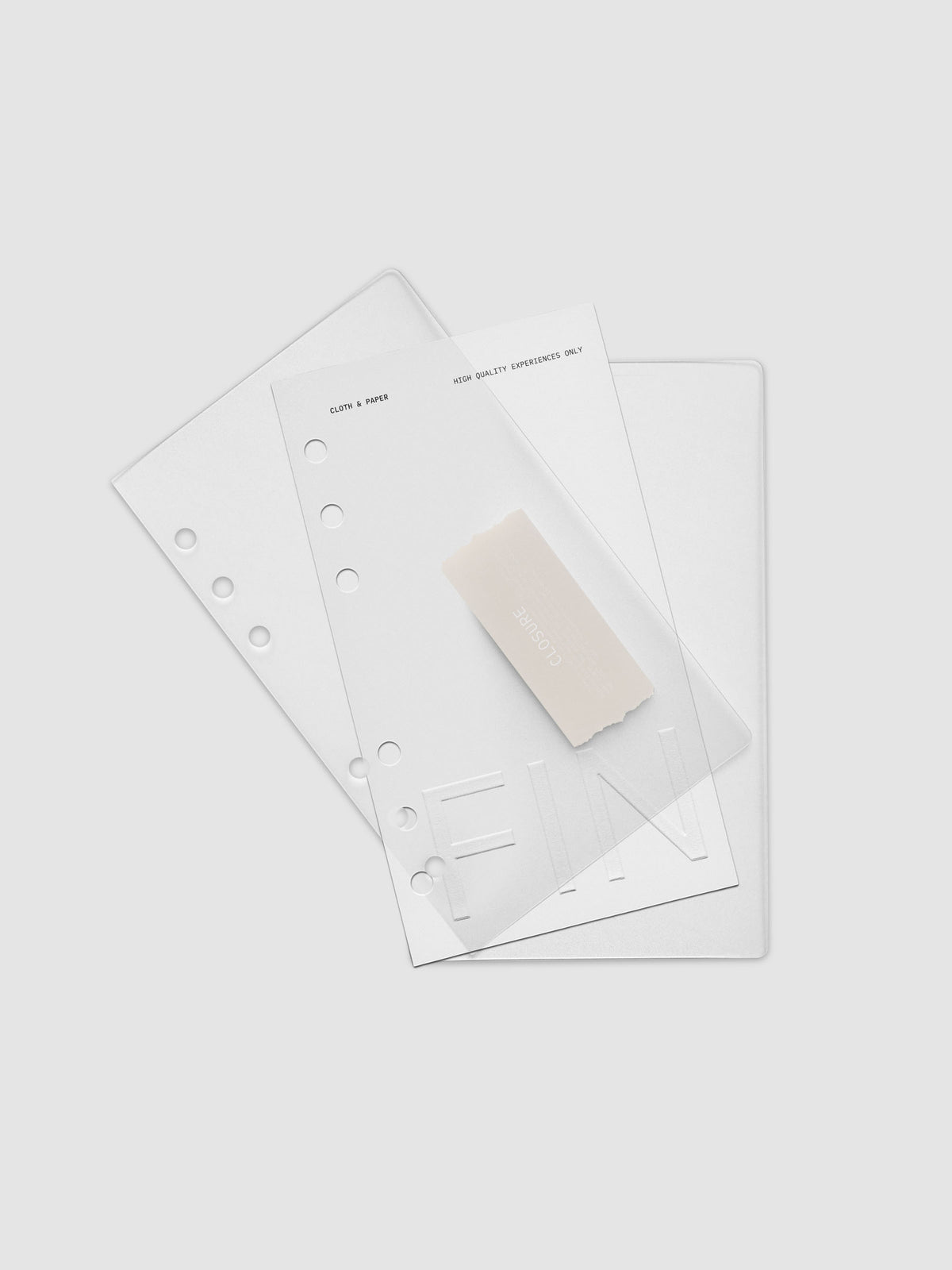 Closure Planner Dashboard + Cover Set in size Personal shown offset.
