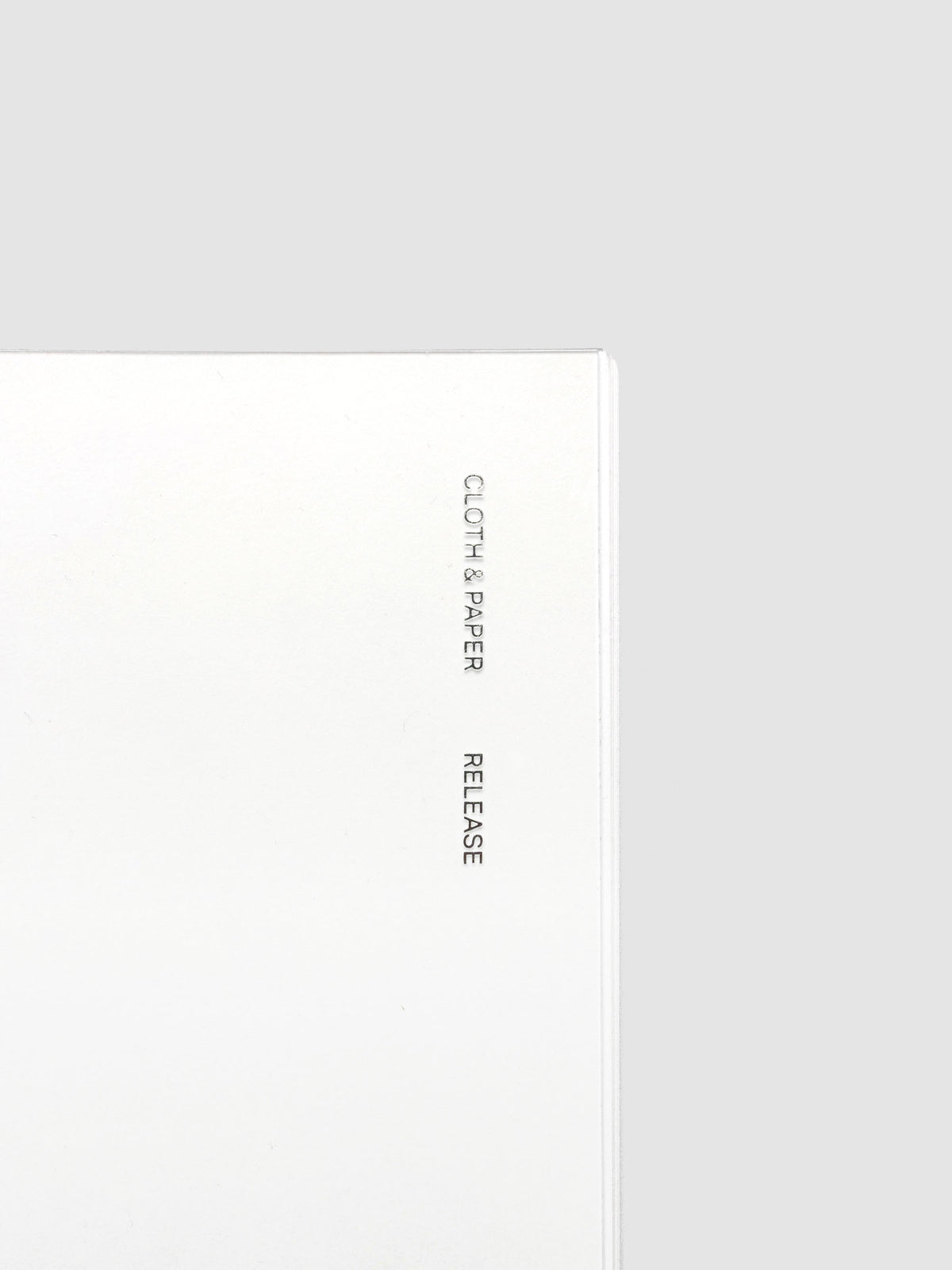 Release Paper Travel Notebook Insert shown in size A5 Slim with white cover.