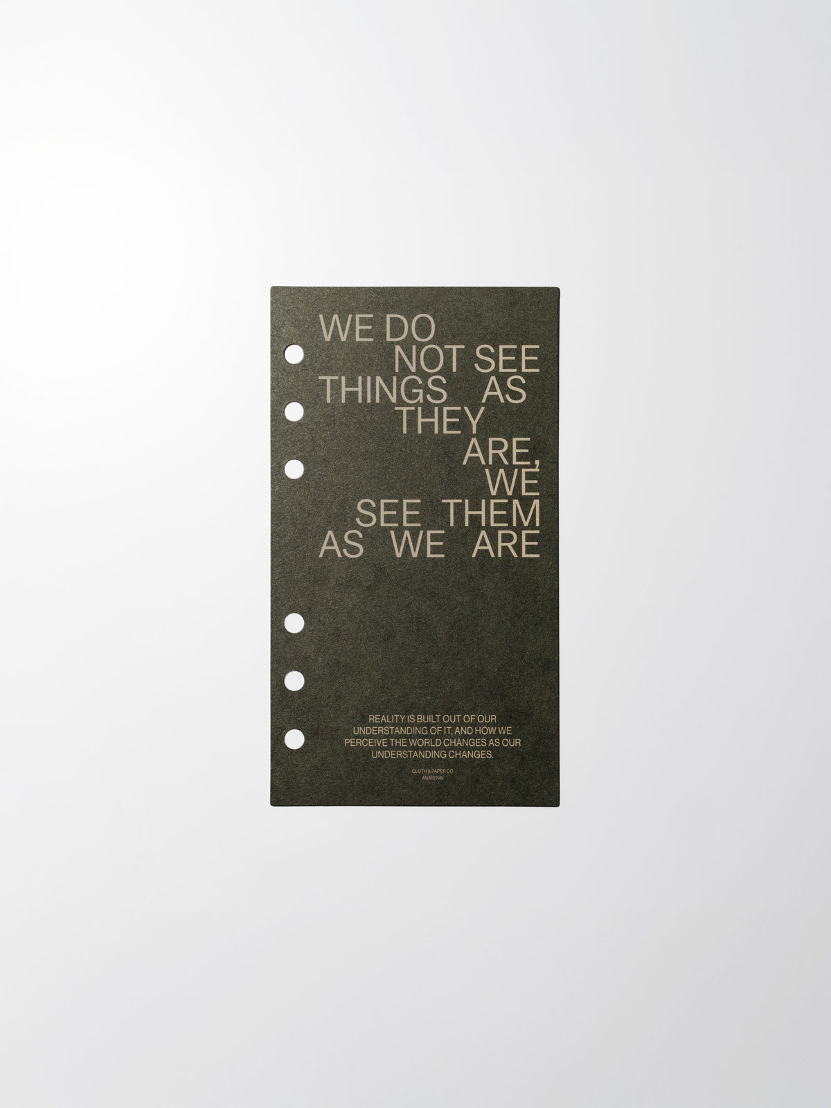 As We Are Cover + Dashboard Set in size Personal showing dashboard only.