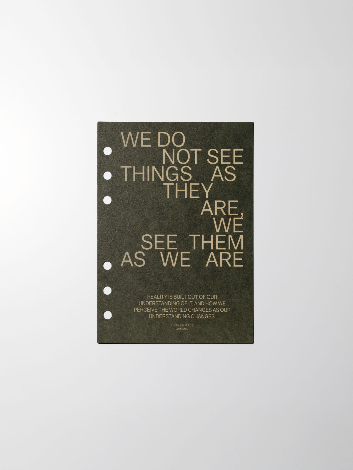 As We Are Cover + Dashboard Set in size Personal Wide showing the dashboard only.