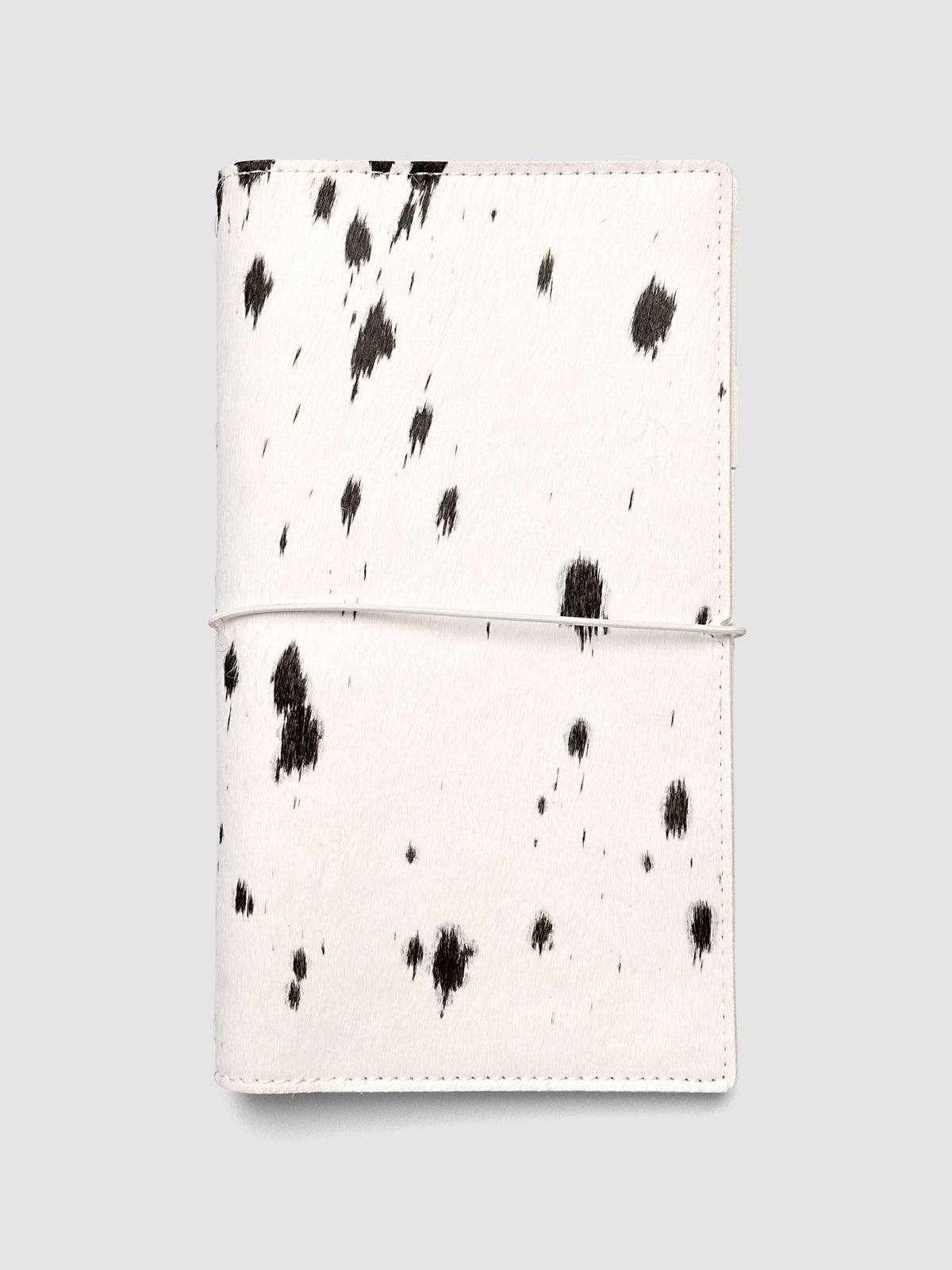 Dalmatian A5 Slim Travel Notebook Cover shown closed | Cloth & Paper