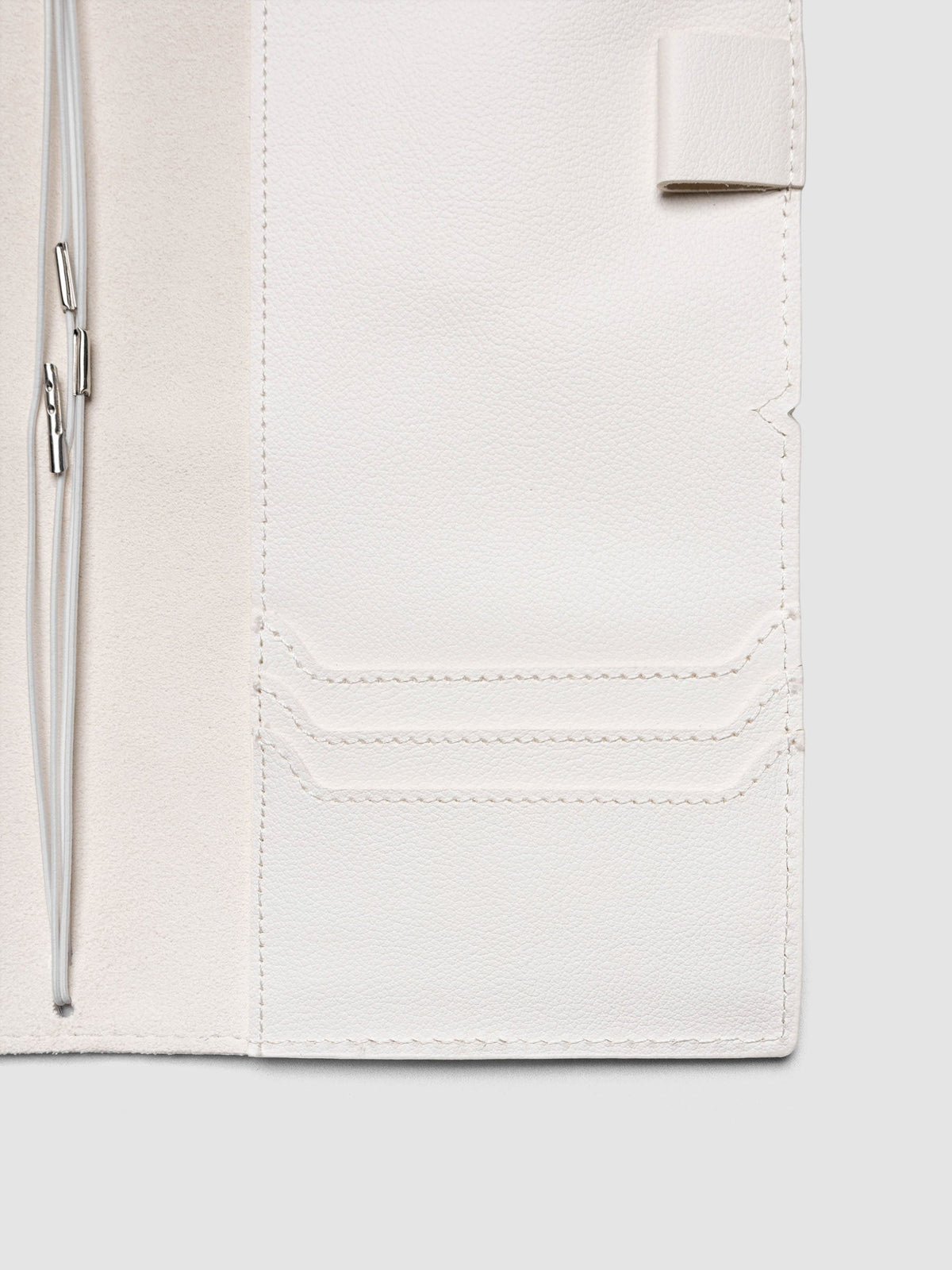 Dalmatian A5 Slim Travel Notebook Cover showing the interior | Cloth & Paper