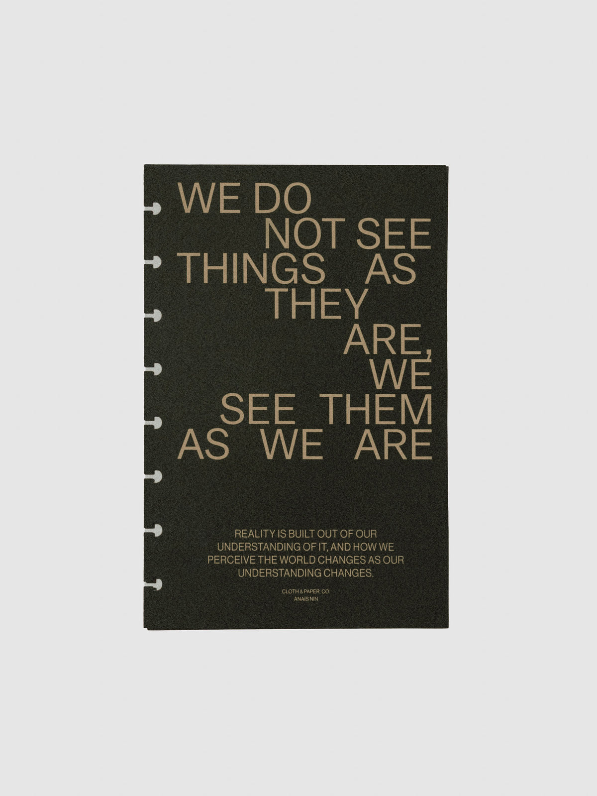 As We Are Cover + Dashboard Set in size Half Letter showing the dashboard only.