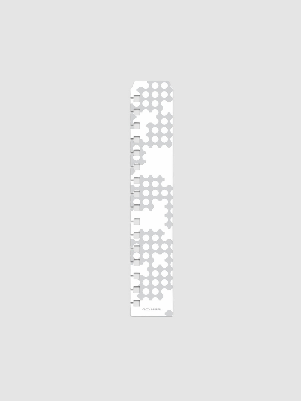 Narrow Page Marker Set in Punched Holes, Blurred Line and Avant Garde, A5 Spiral