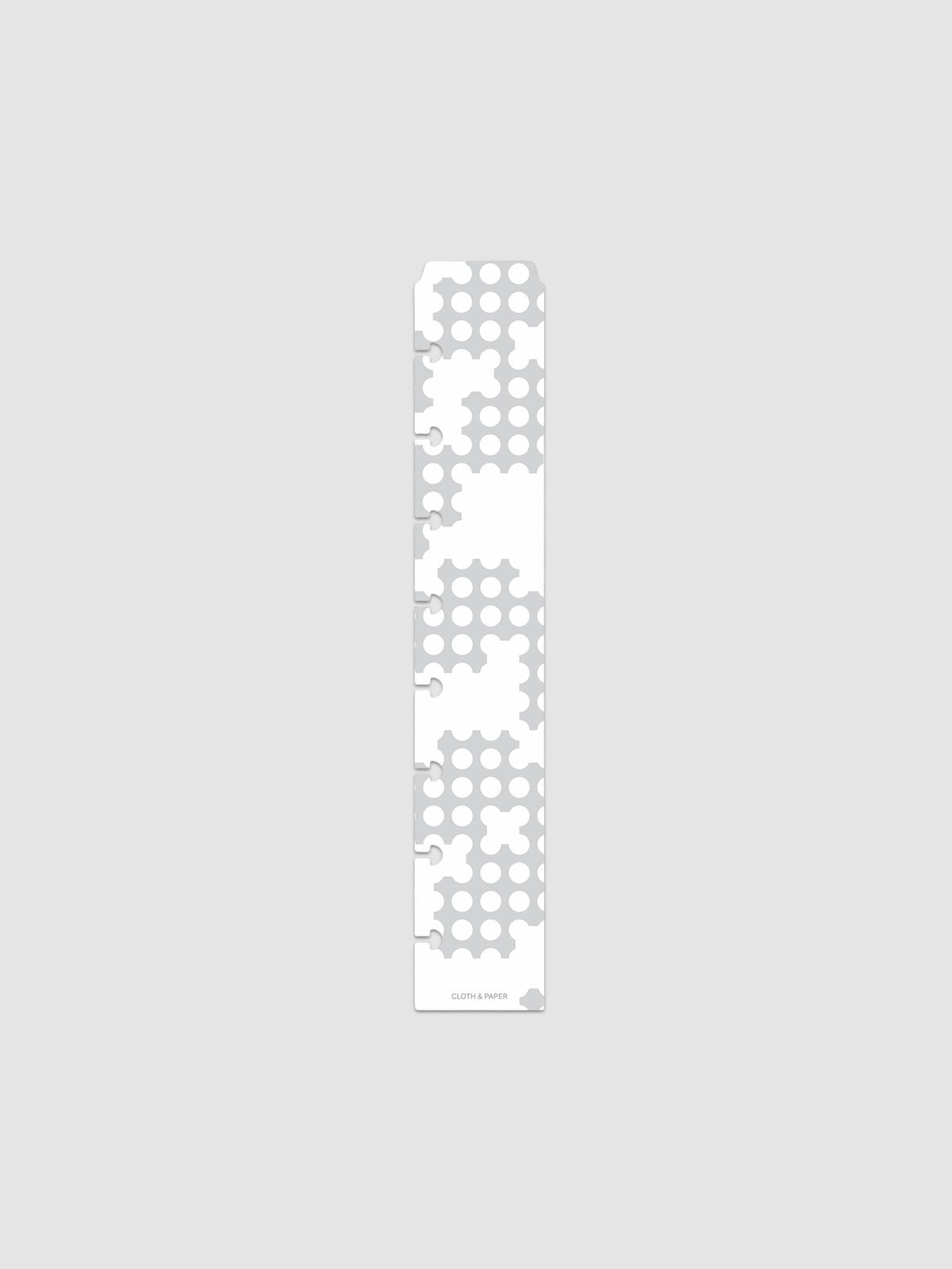 Narrow Page Marker Set in Punched Holes, Blurred Line and Avant Garde, Half Letter 8-Disc Punch, single Blurred Line marker