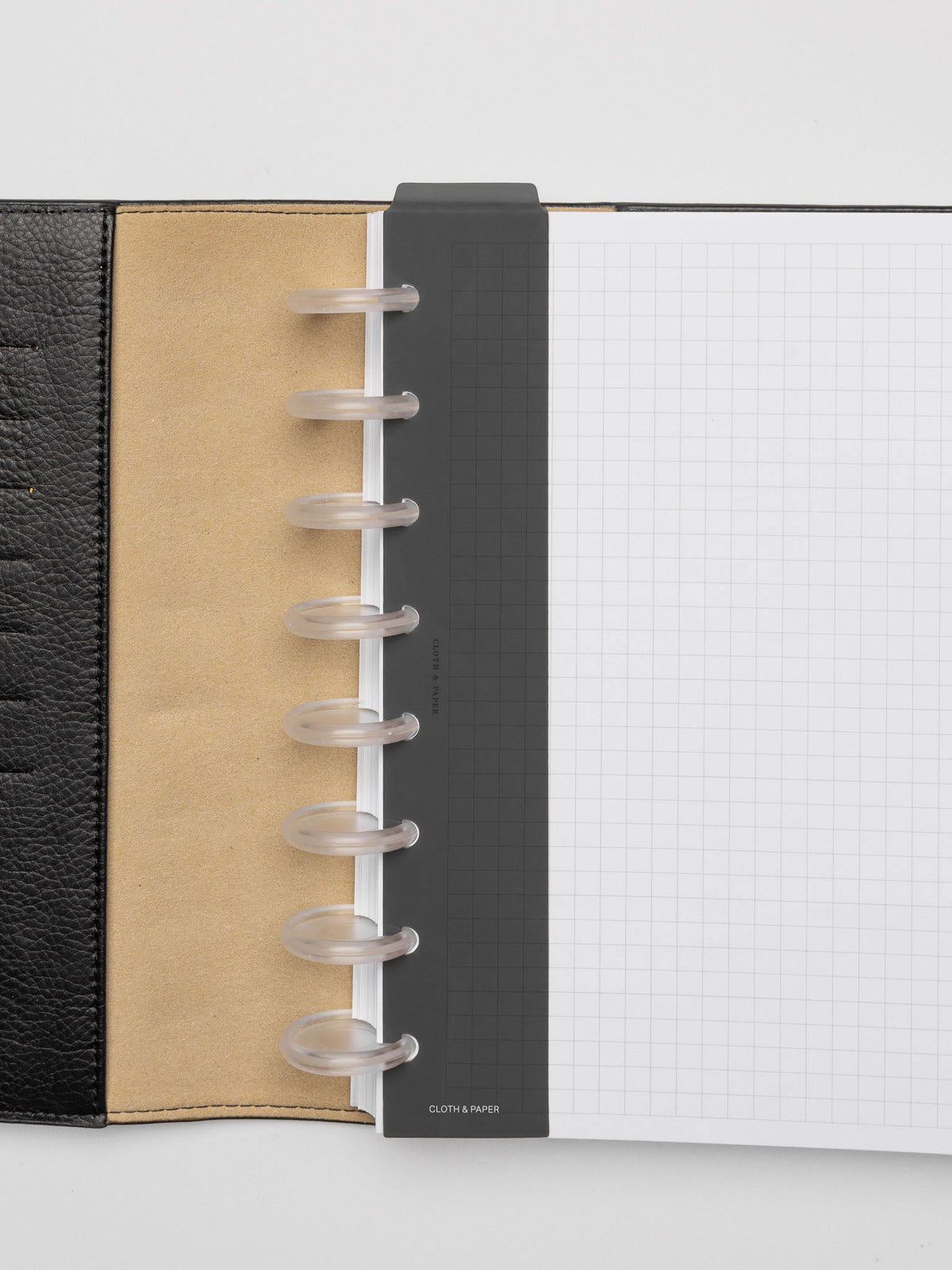 Narrow Page Marker Set in Punched Holes, Blurred Line and Avant Garde, Half Letter 8-Disc Punch