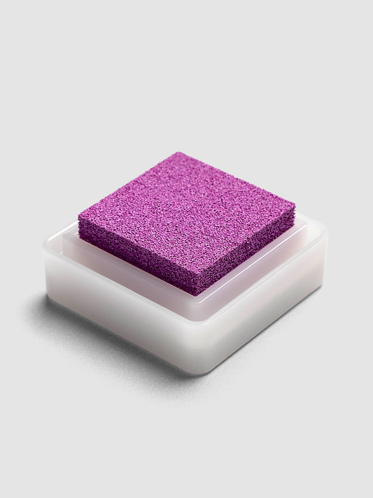 Artnic Stamp Ink Pad in lilac seen from the side with cover removed