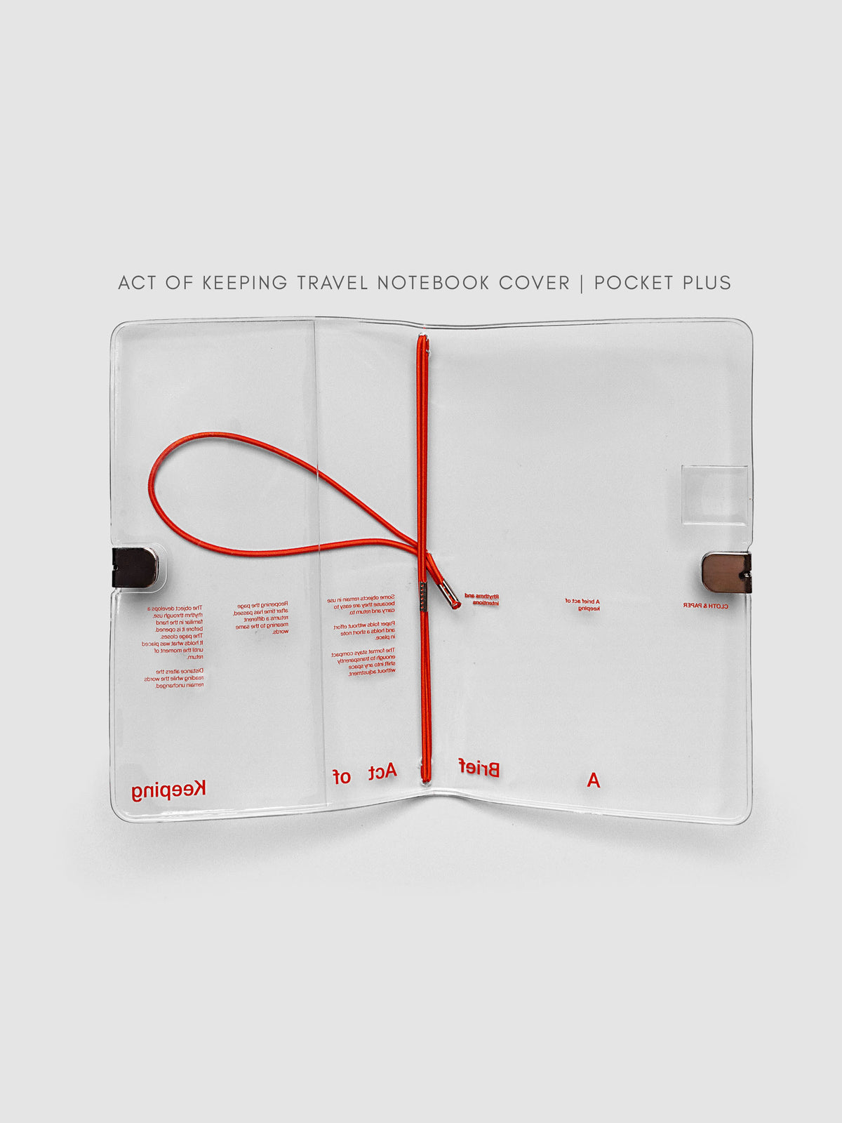 Act of Keeping Travel Notebook Cover