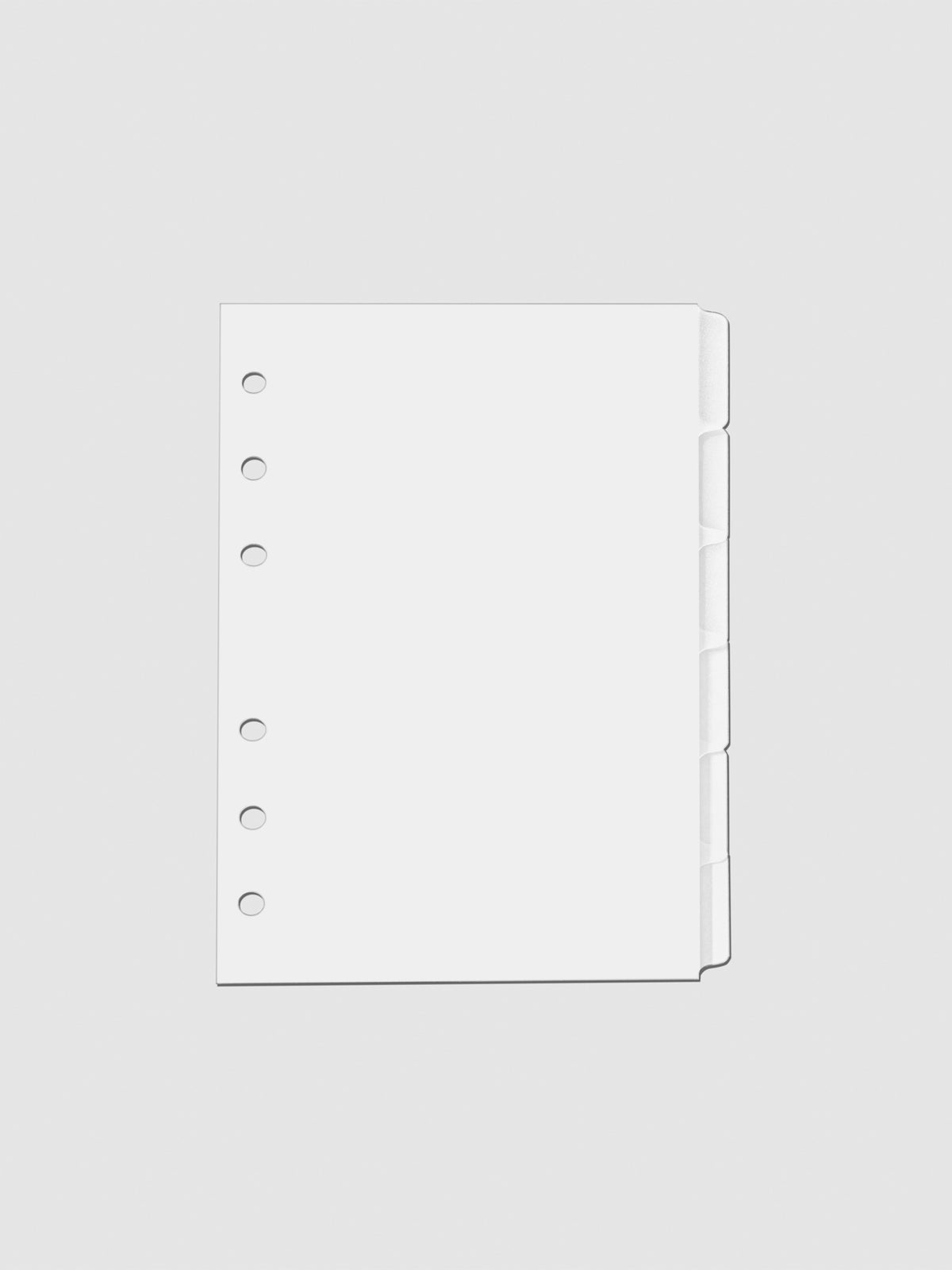 Dividers displayed on a neutral background. Size shown is A6.