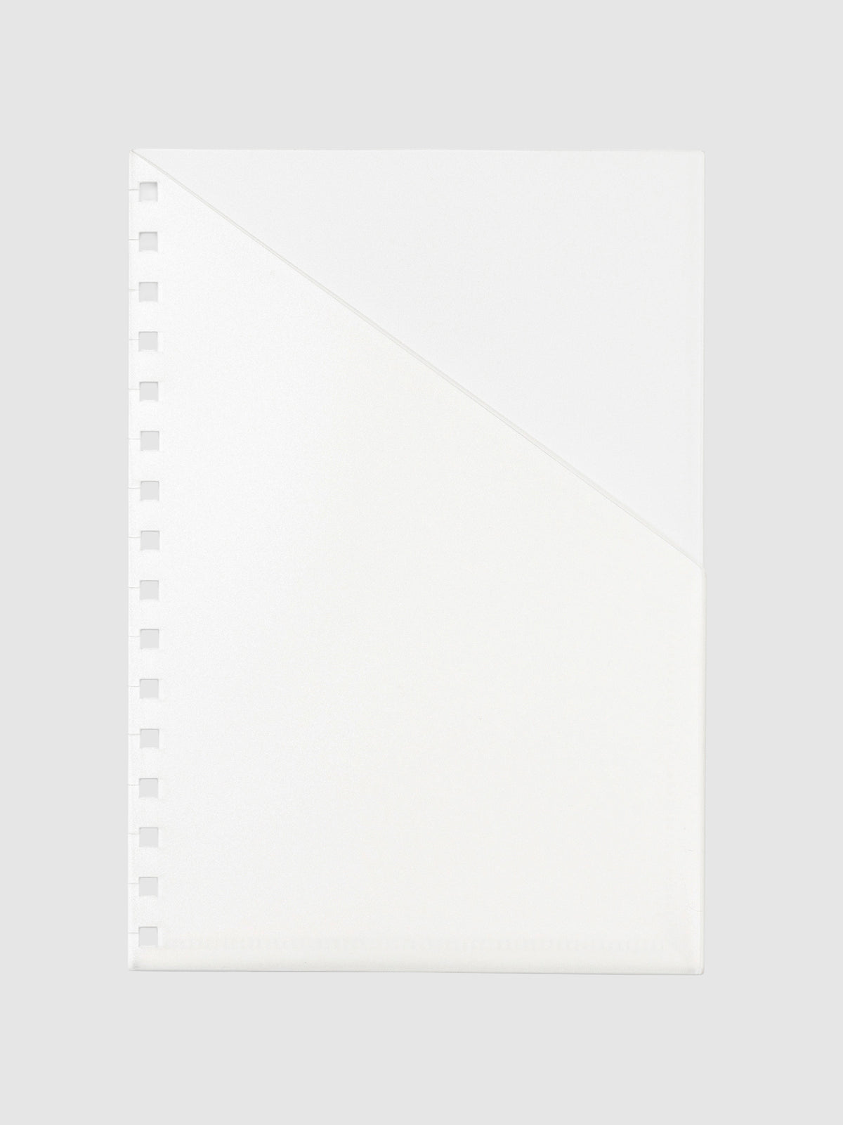 Diagonal Pocket Folder, A5, Cloth and Paper. Folder displayed on a neutral background.