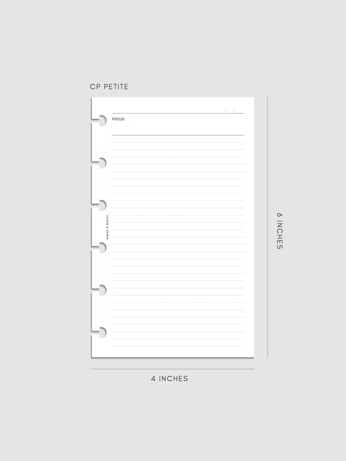 Digital mockup of insert sized CP Petite.