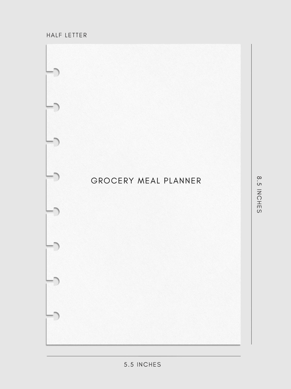 Digital mockup of insert cover page in Half Letter sizing.