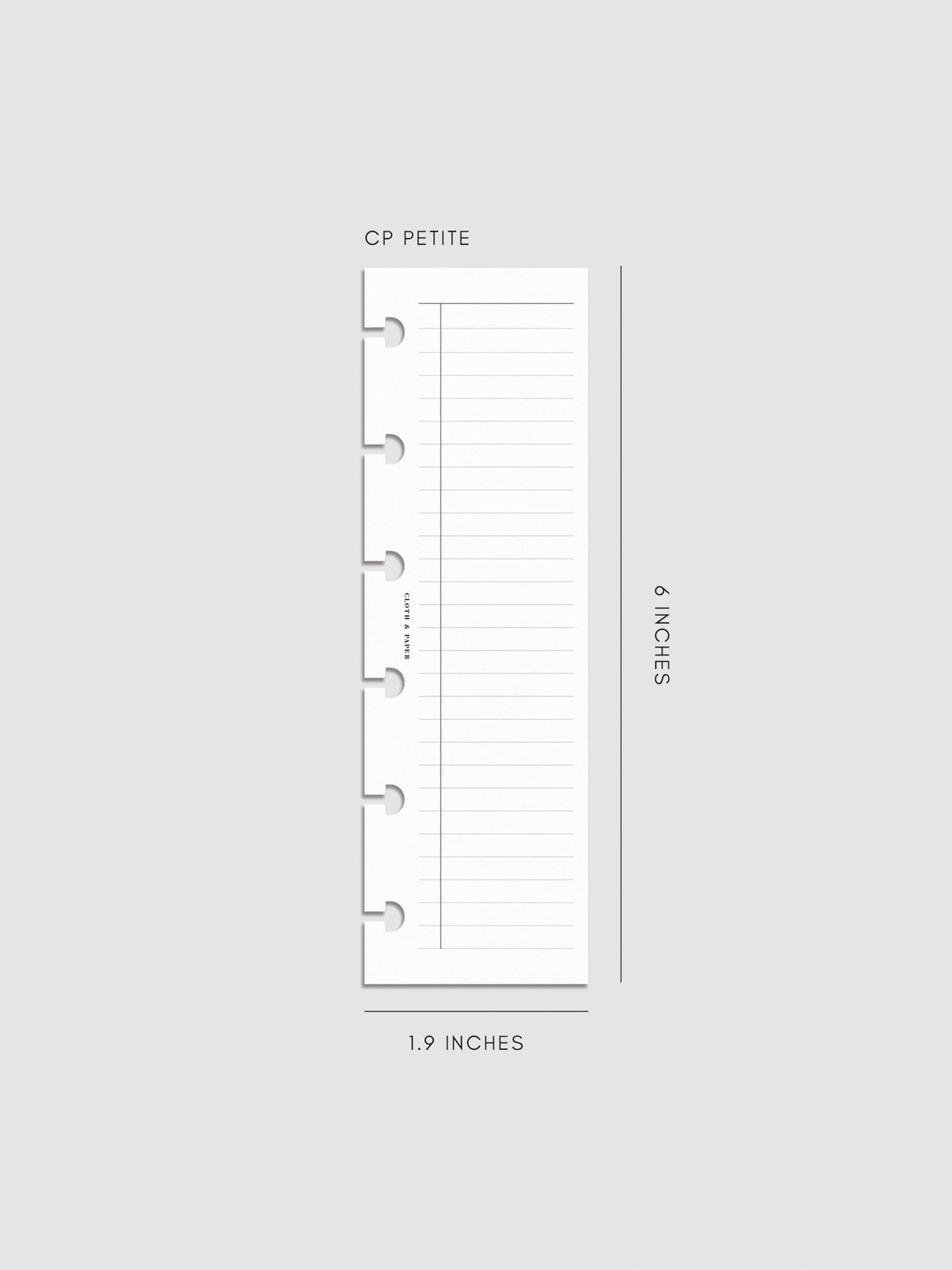 Digital mockup of insert in CP Petite sizing.