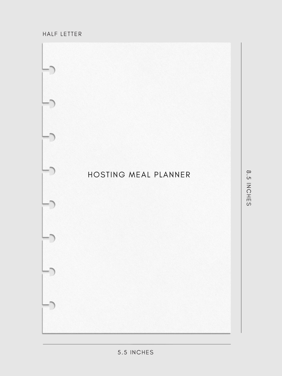 Digital mockup of insert cover page in Half Letter sizing.