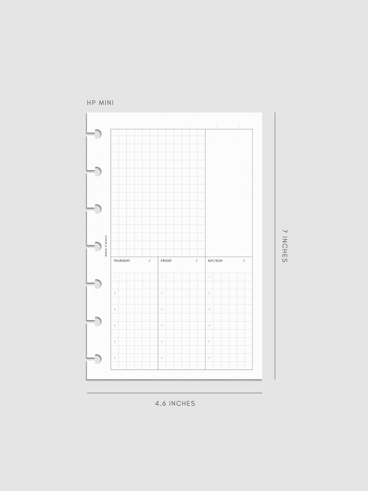 Ivy Lee Method Inserts shown in size HP Mini.
