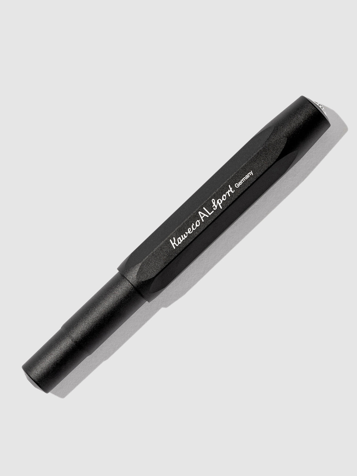 Black Kaweco pen displayed on a neutral background.
