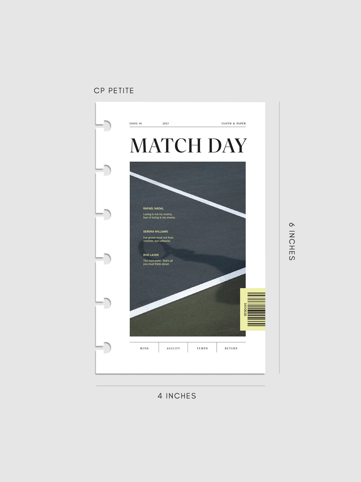 Digital mockup of Match Day dashboard in CP Petite.