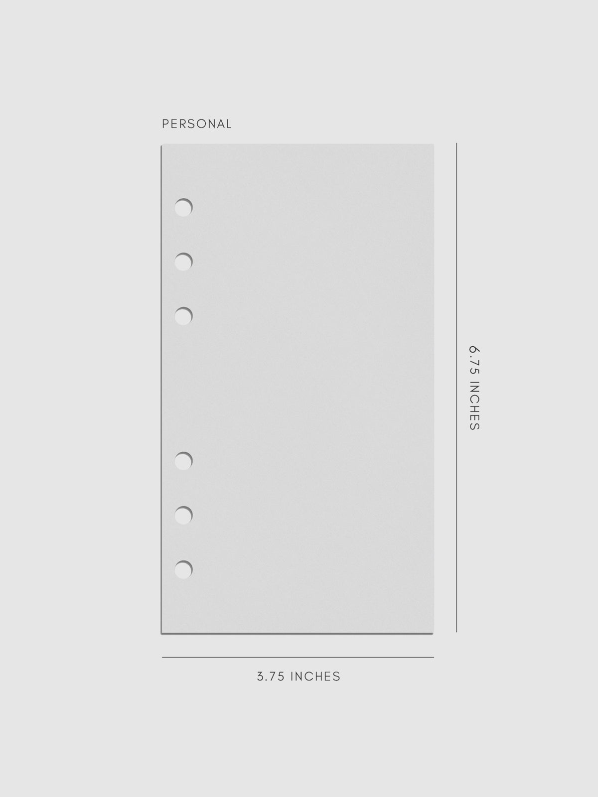 Digital mockup of insert in Personal.