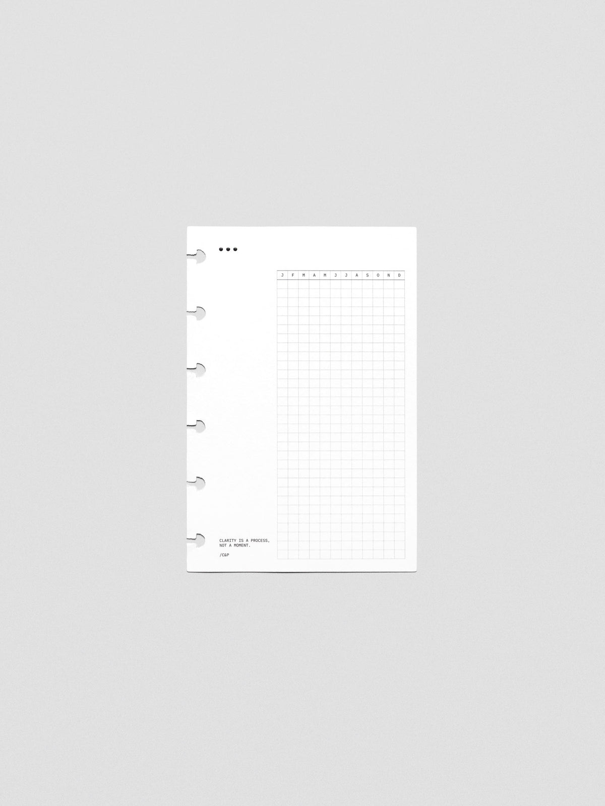 Mindful Moments Planner Dashboard in CP Petite size.