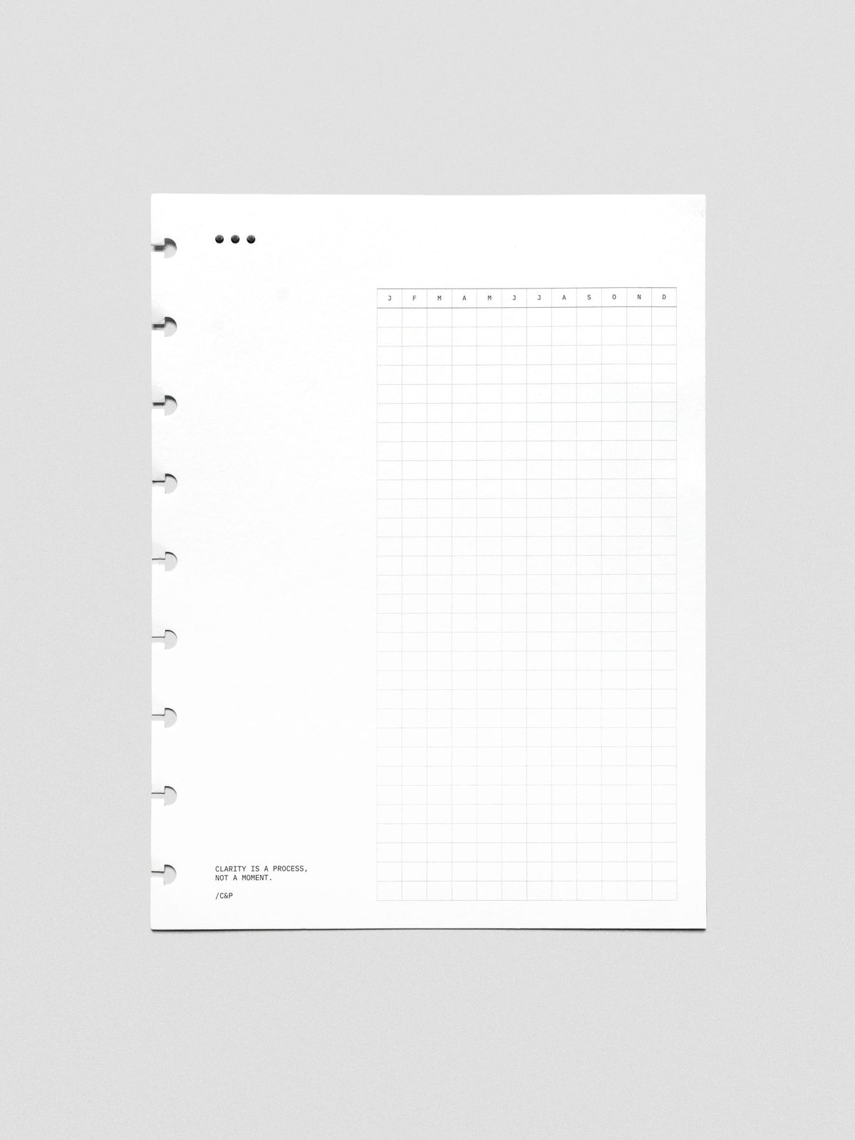 Mindful Moments Planner Dashboard in size HP Classic.