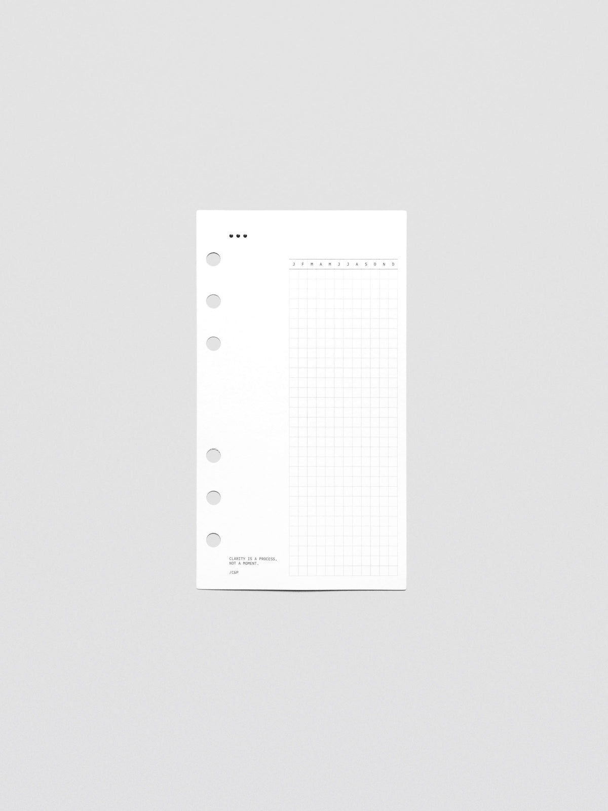 Mindful Moments Planner Dashboard in Personal size.