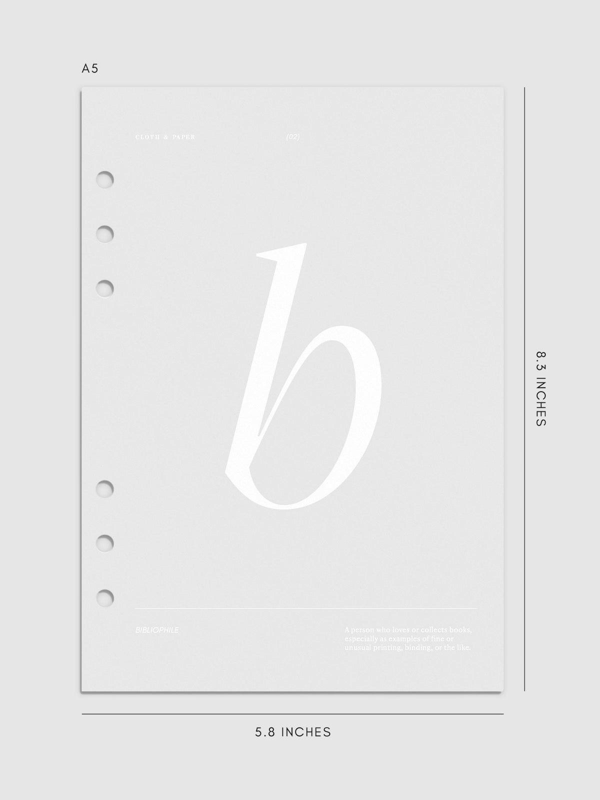 Monogram Vellum Planner Dashboard B in Pocket displayed on a neutral