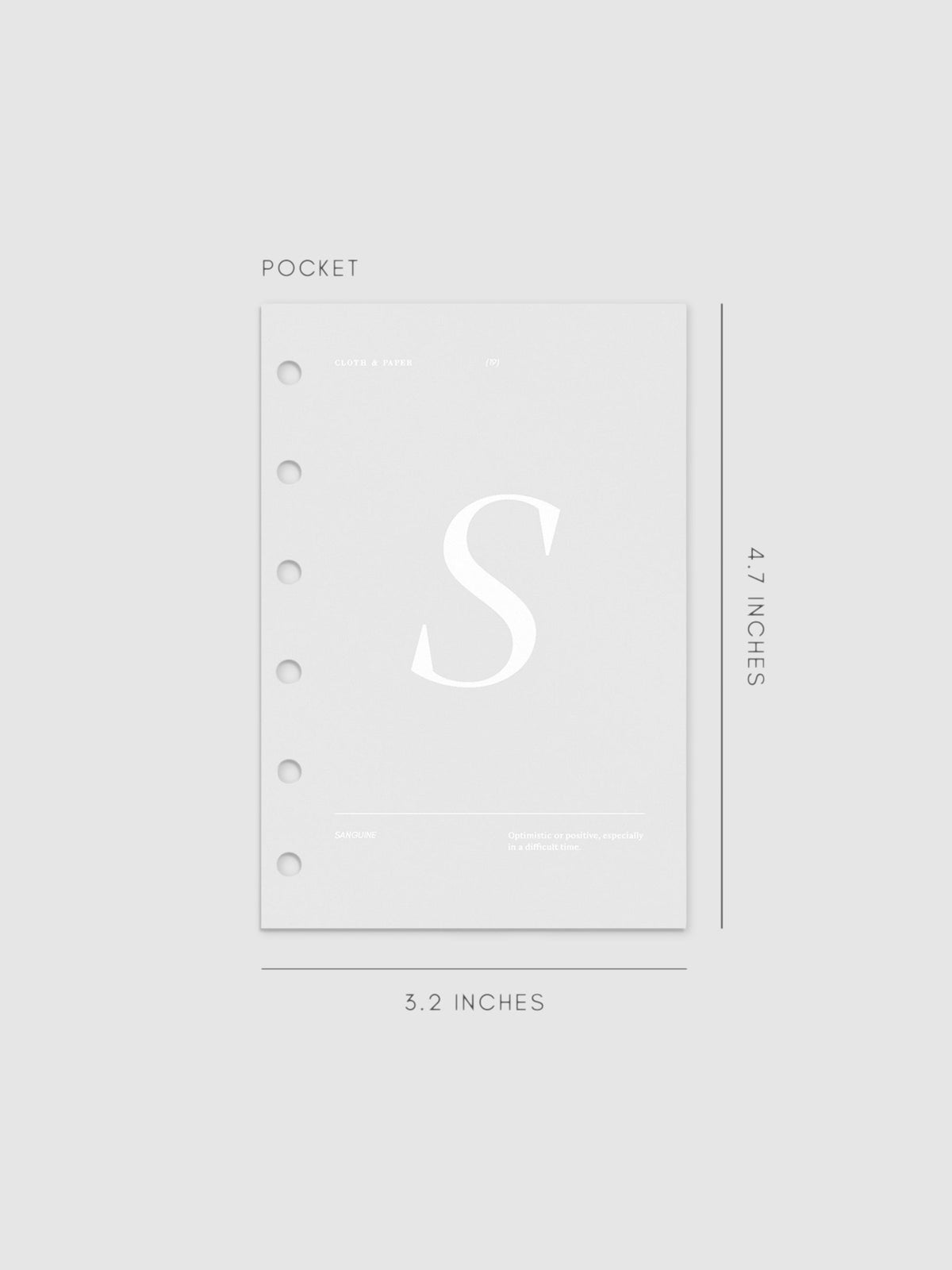 Monogram Vellum Planner Dashboard S in Pocket displayed on a neutral background.