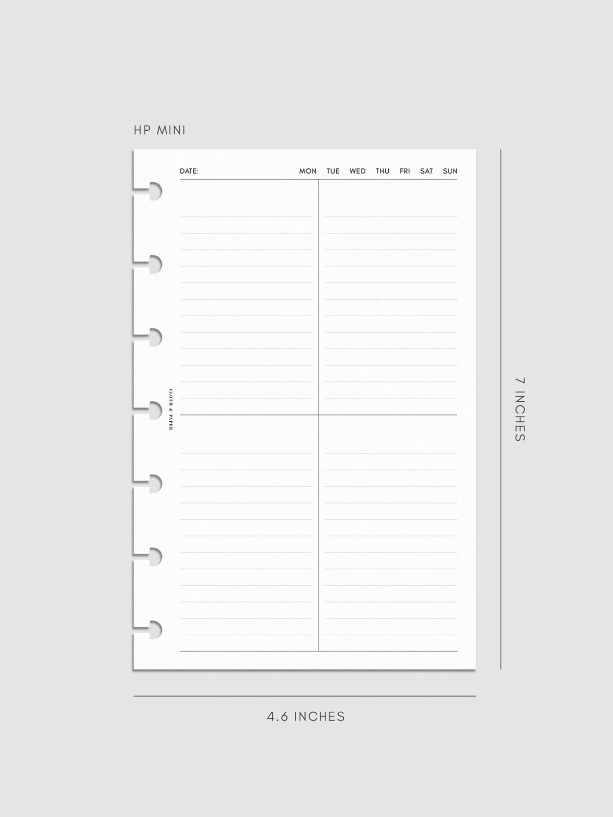 Digital mockup of inserts in HP Mini.