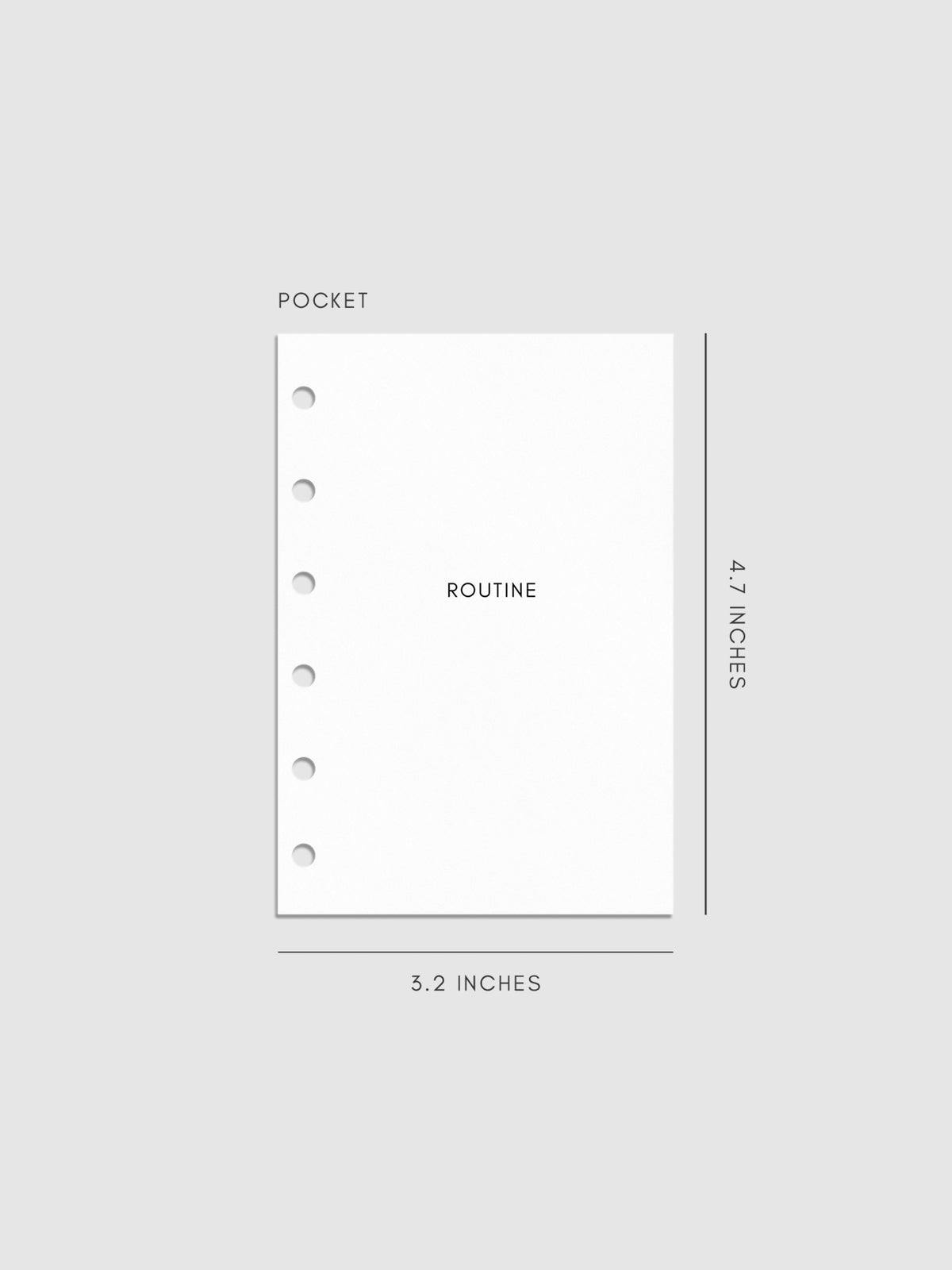Digital mockup of insert in Pocket sizing.