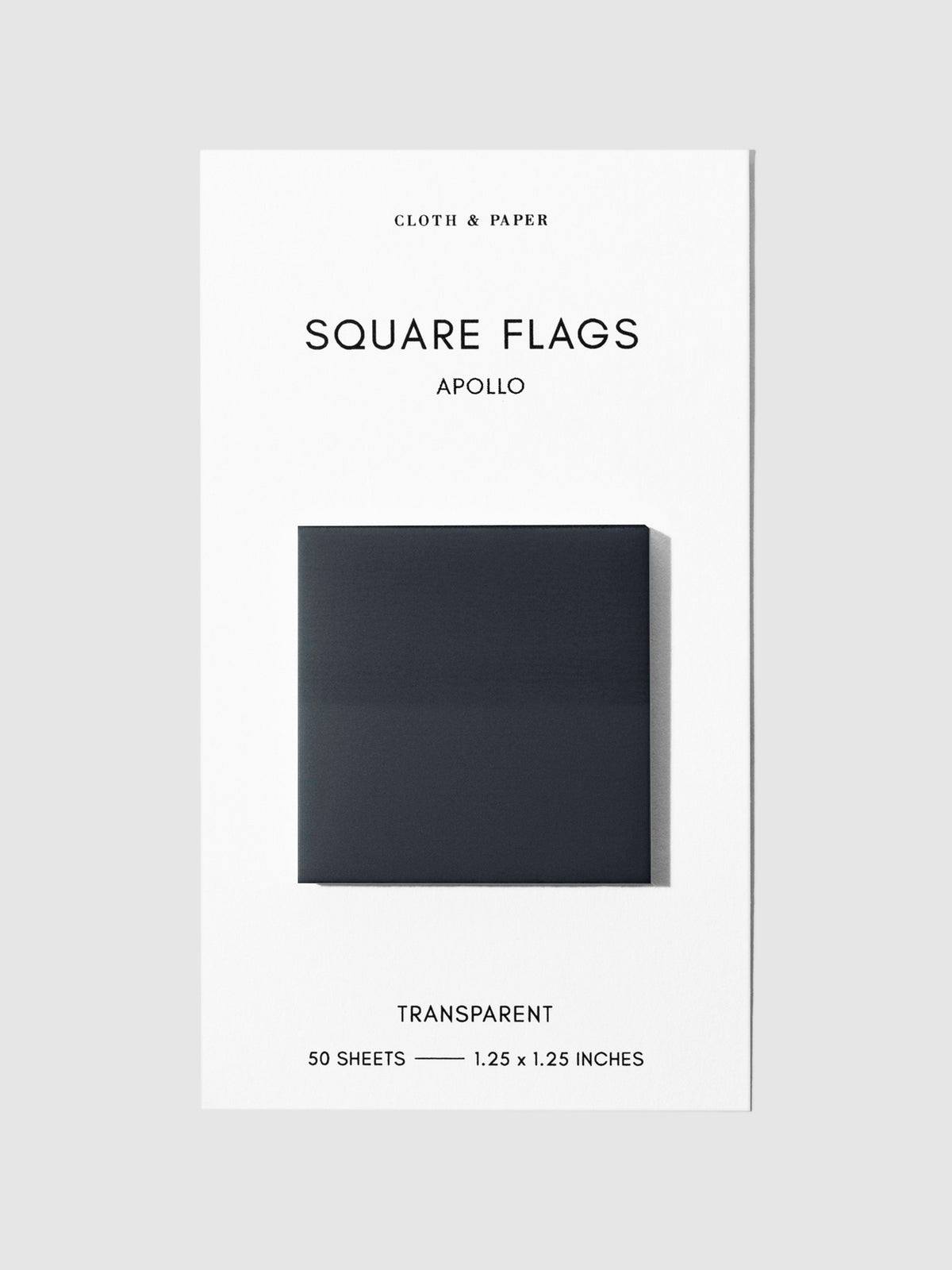 Square Page flag displayed on a neutral background. Color pictured is Apollo.