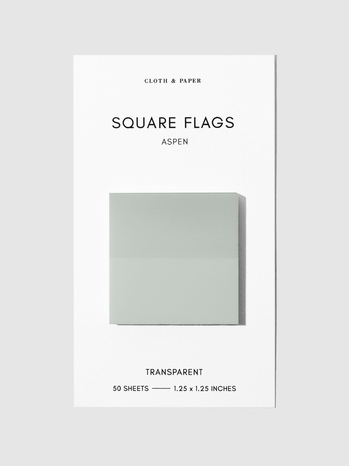 Square Page flag displayed on a neutral background. Color pictured is Aspen.