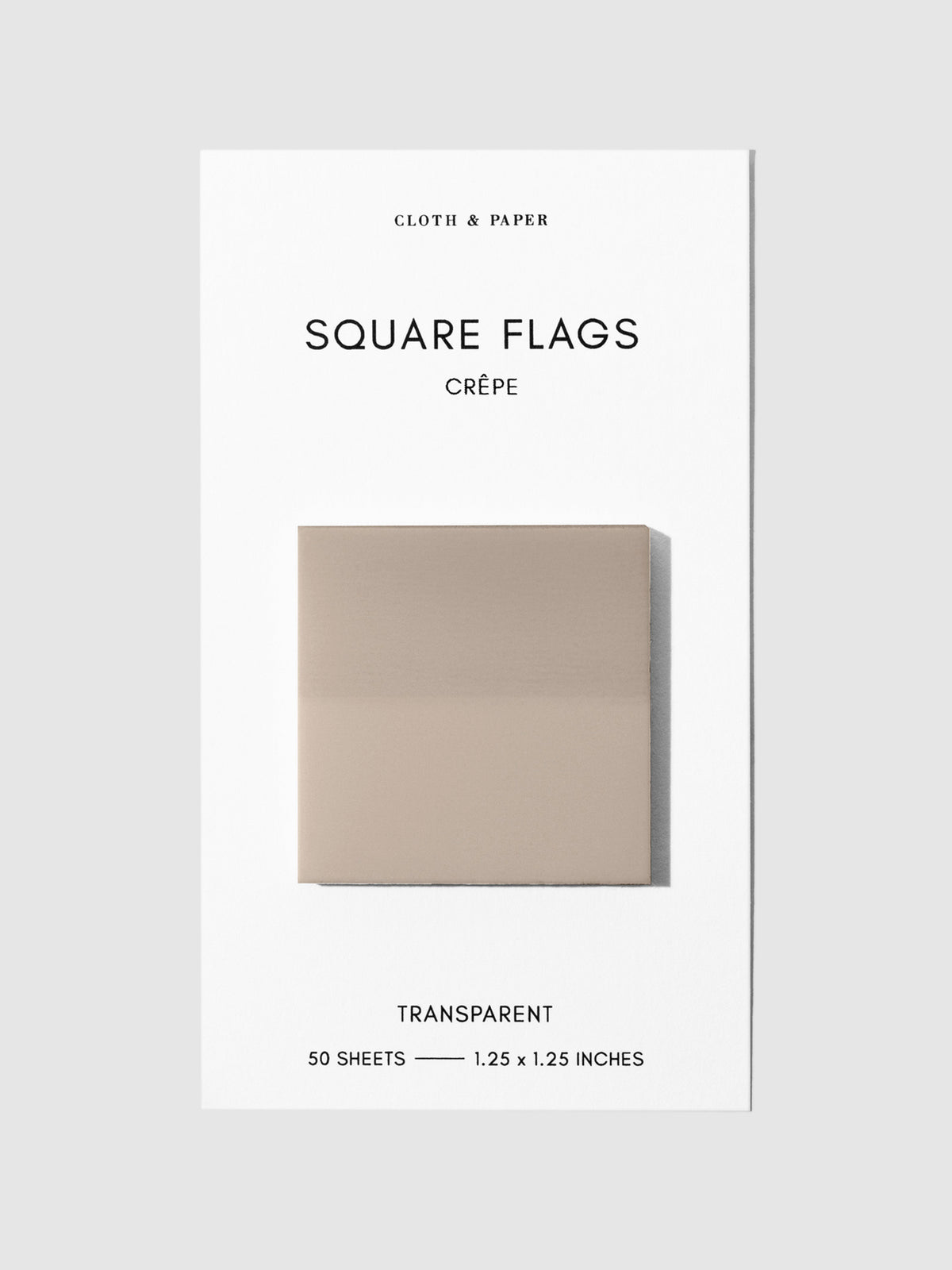 Square Page flag displayed on a neutral background. Color pictured is Crepe.
