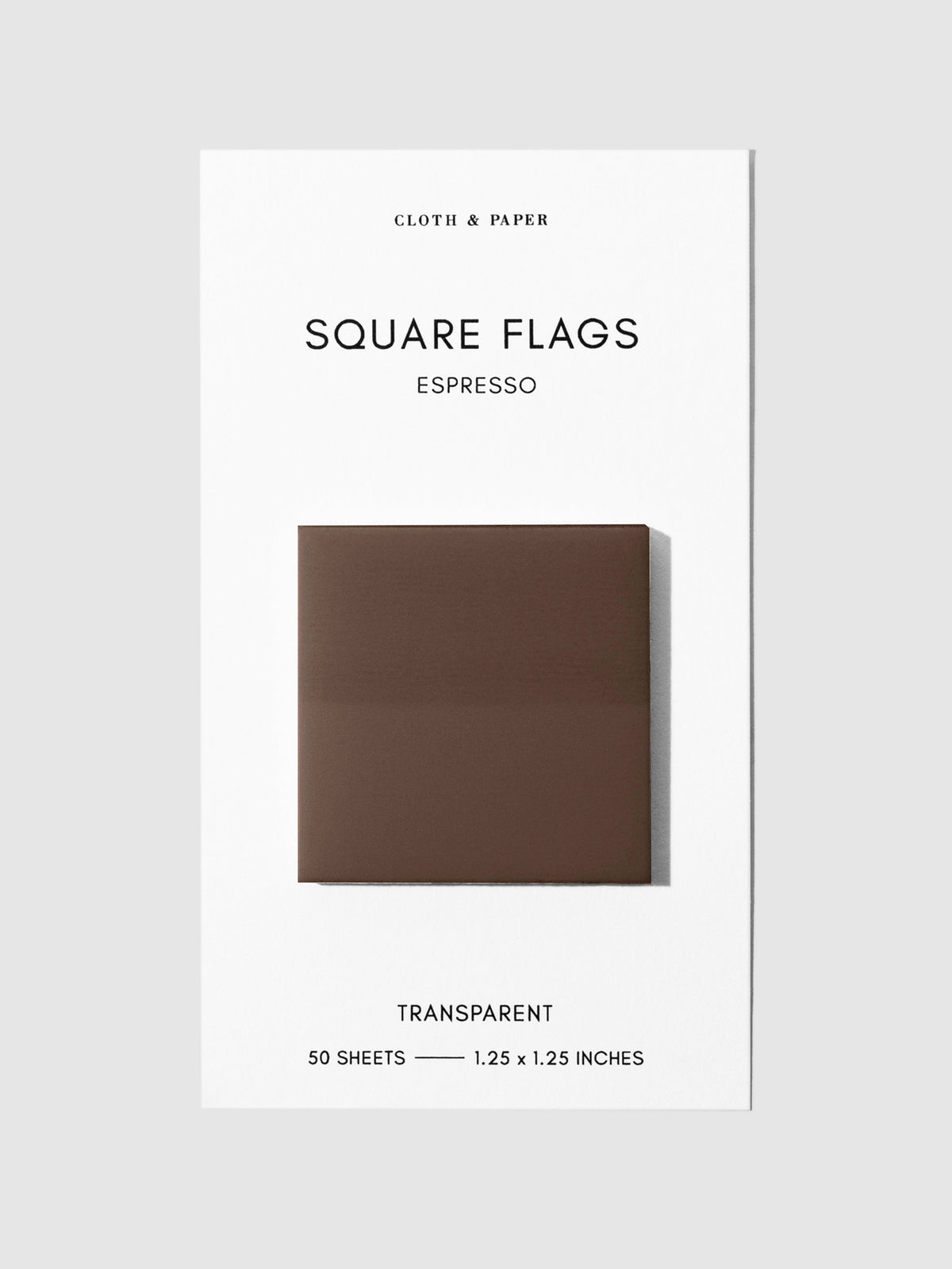 Square Page flag displayed on a neutral background. Color pictured is Espresso.