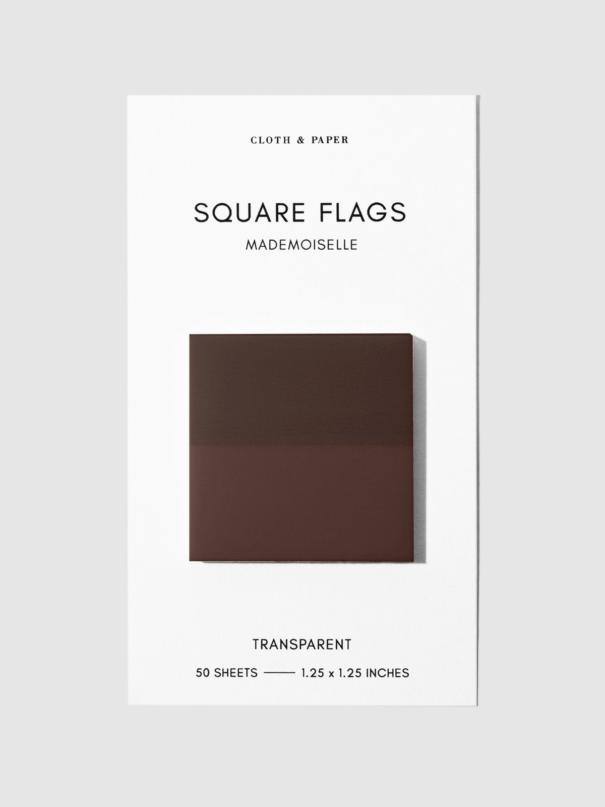 Square Page flag displayed on a neutral background. Color pictured is Mademoiselle
