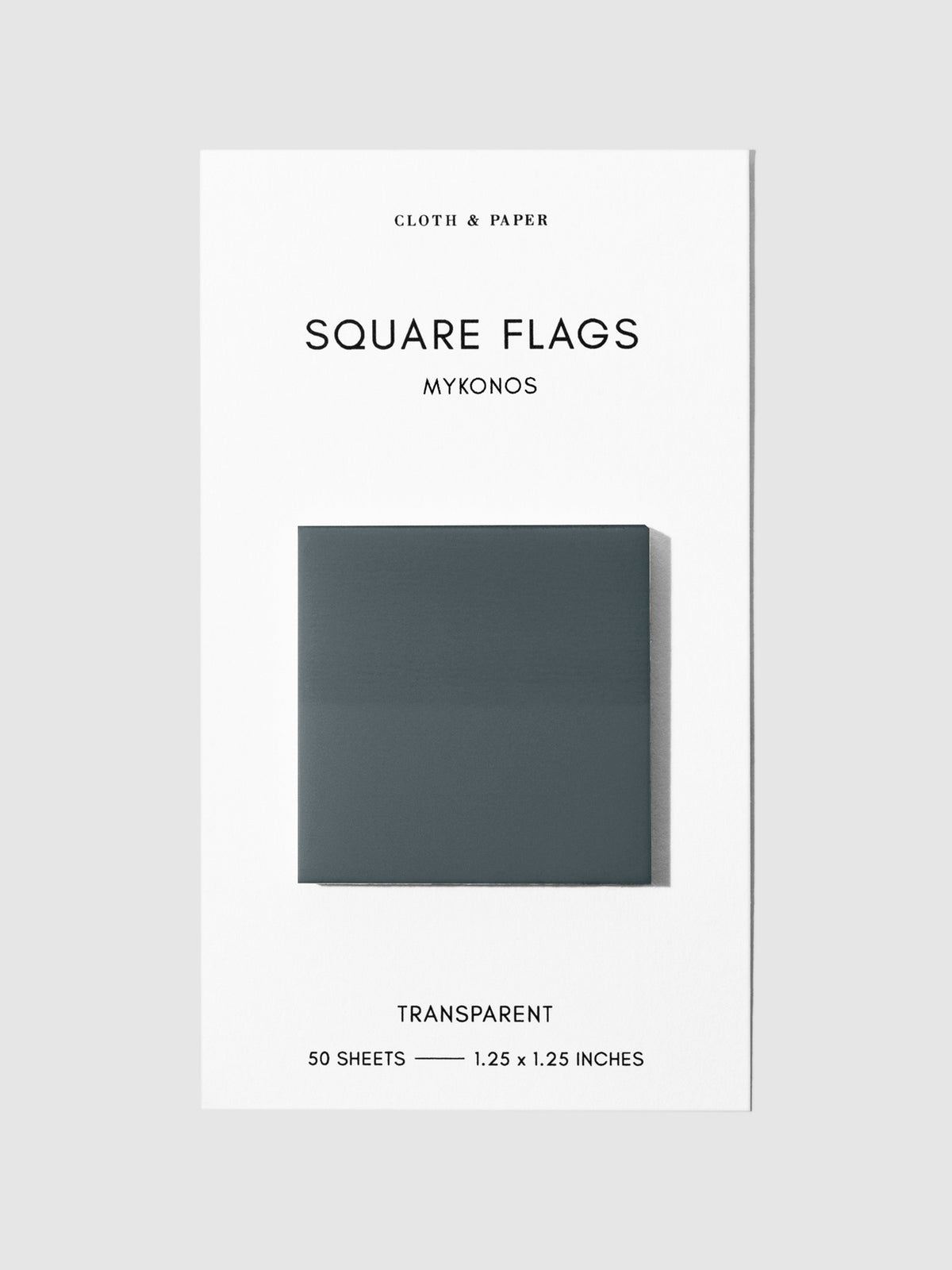 Square Page flag displayed on a neutral background. Color pictured is Mykonos.