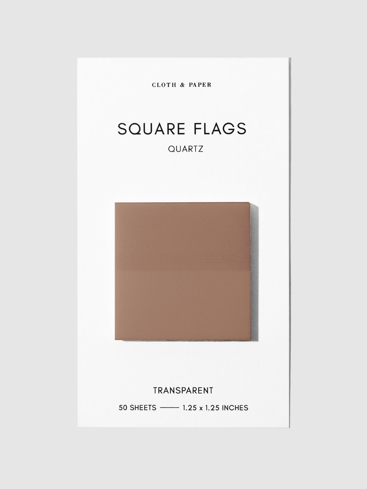 Square Page flag displayed on a neutral background. Color pictured is Quartz.
