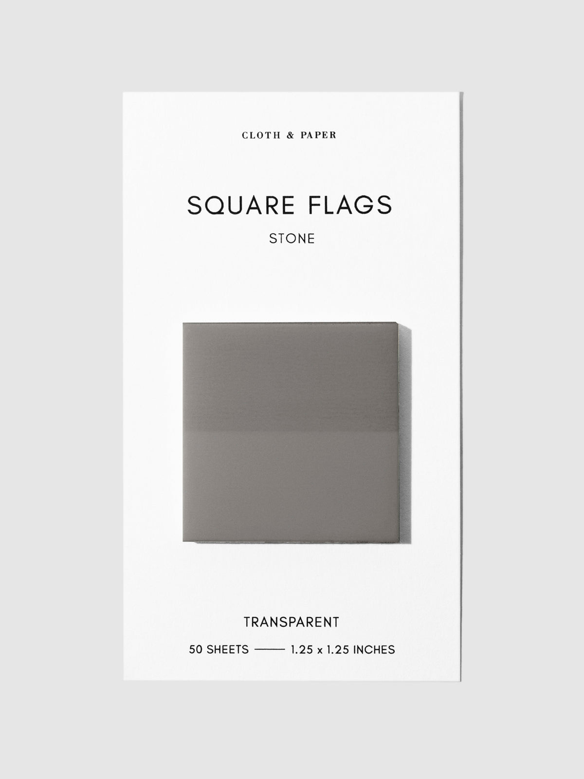 Square Page flag displayed on a neutral background. Color pictured is Stone.