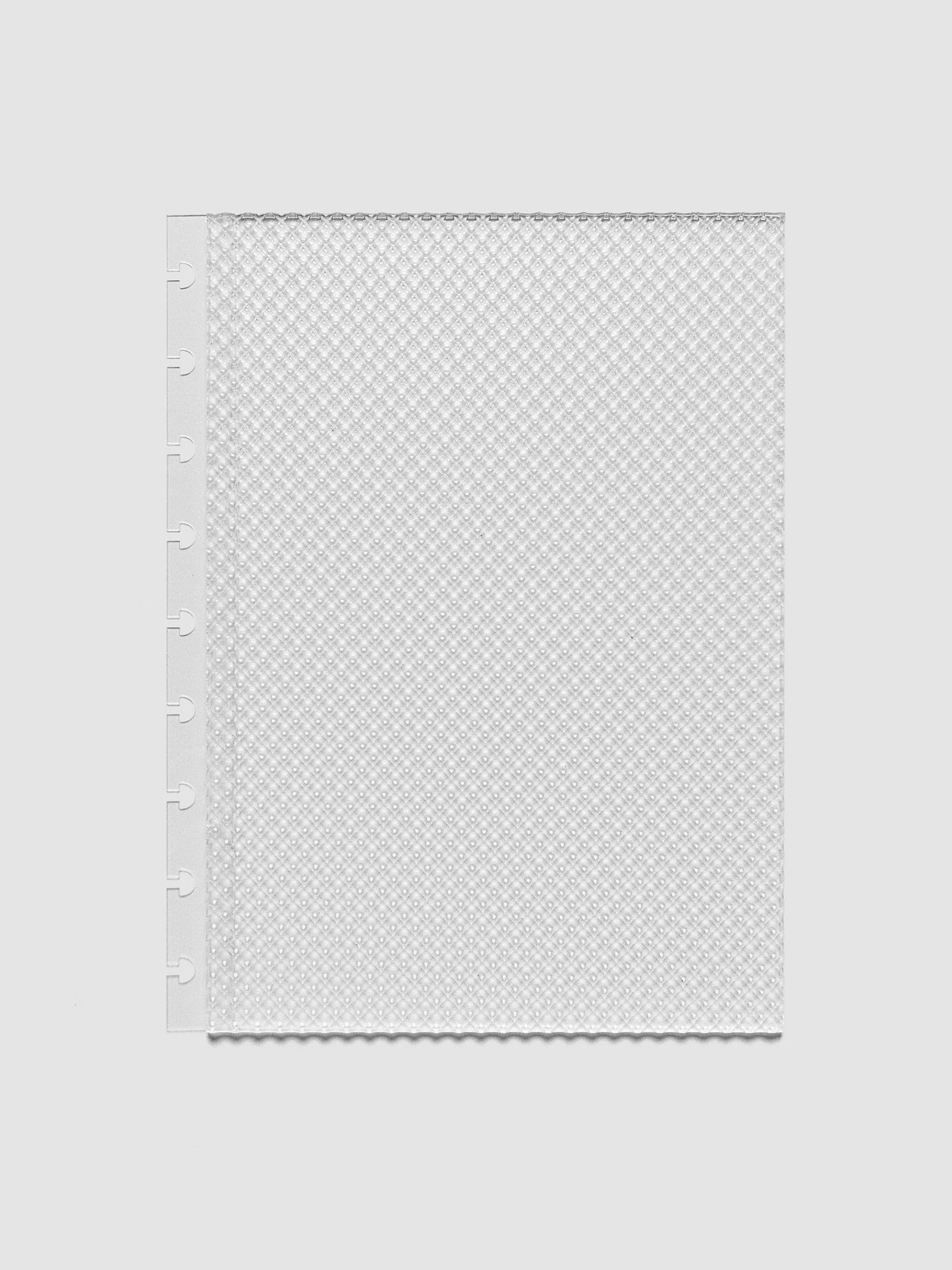 Clear, textured Studded Planner Dashboard in the size HP Classic, on a neutral background.