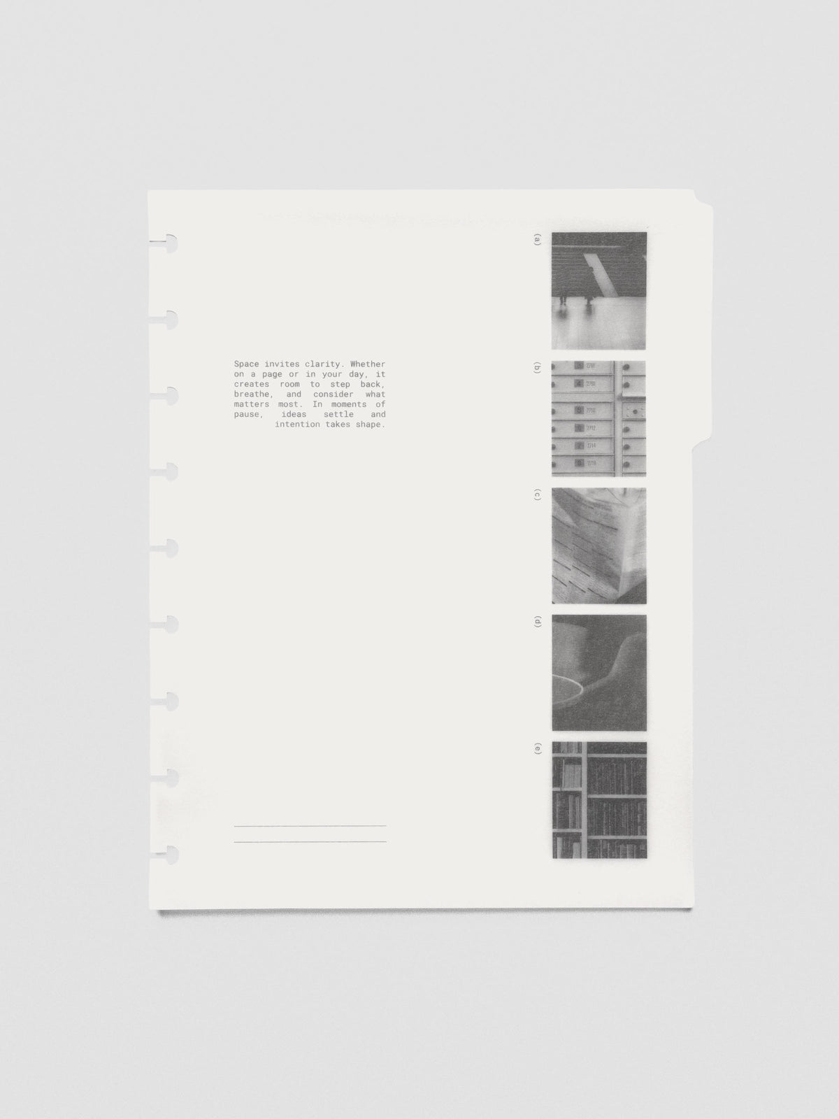 HP Classic Editorial Vellum Dividers Vol. 2 shown inside a discbound planner.